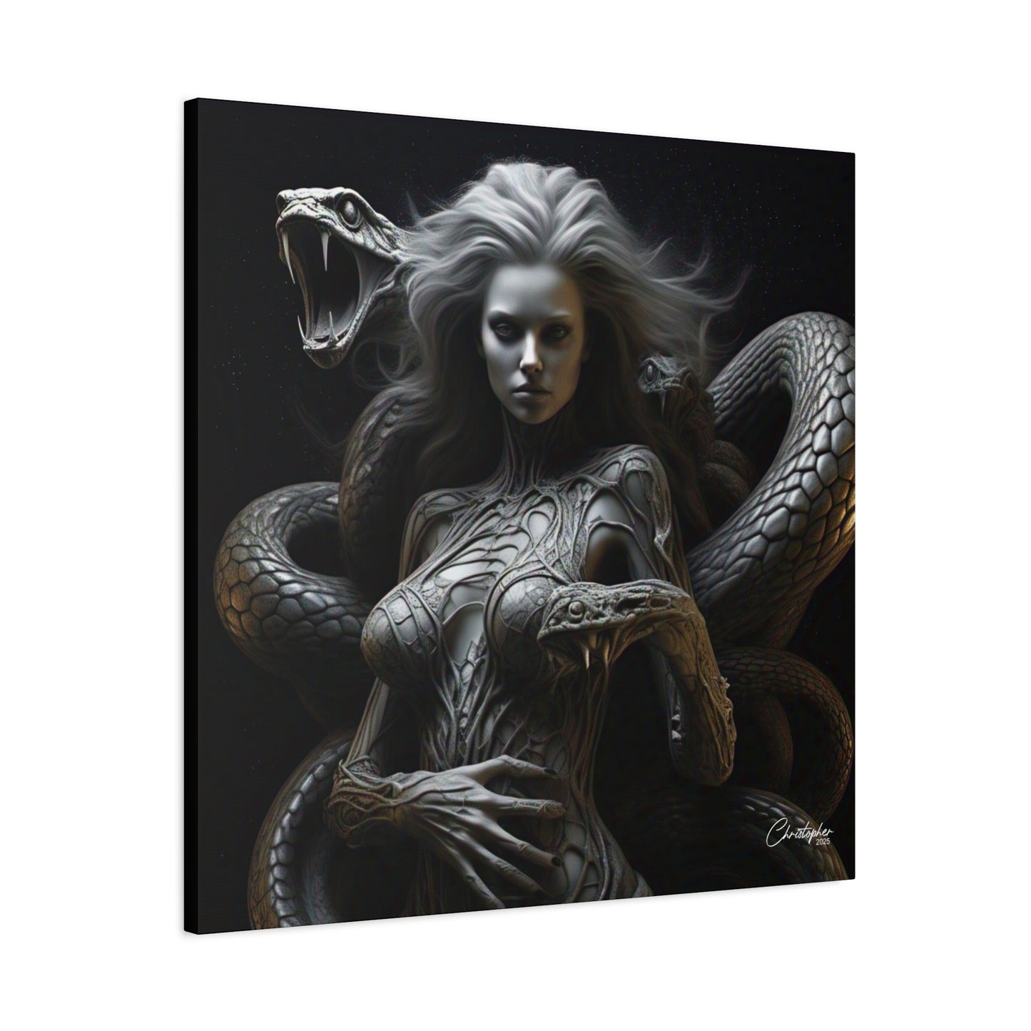 Serpent Goddess Matte Canvas Wall Art