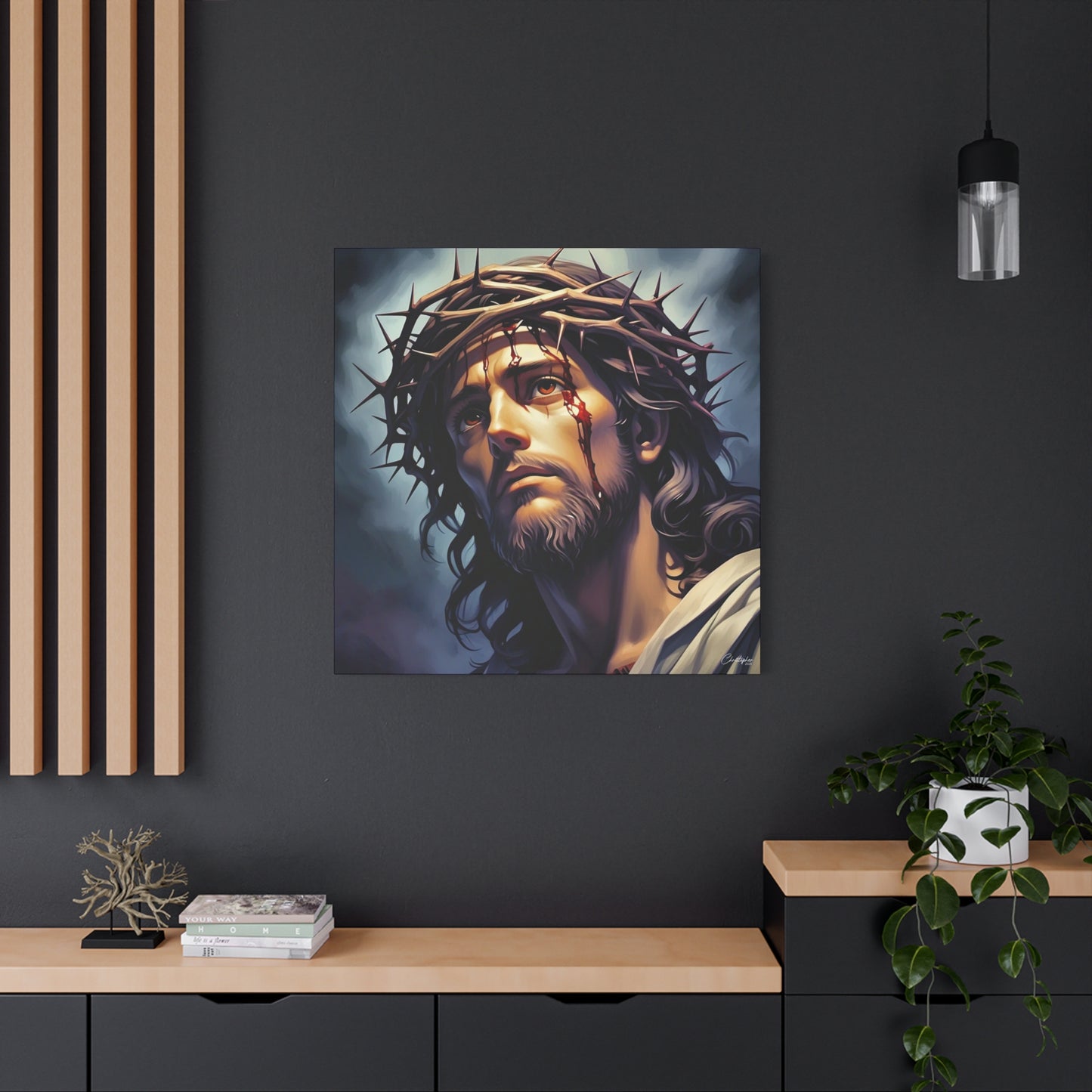 Religious Art Print Canvas, Inspirational Wall Decor, Christian Home Decor, Jesus Art, Gift for Faith-Based Celebrations