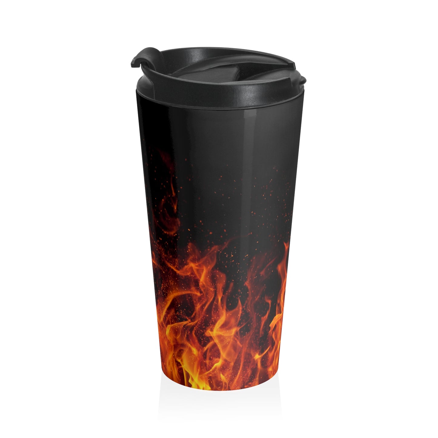 Fiery Adventure Stainless Steel Travel Mug - Perfect for Coffee Lovers, Camping, Road Trips, Gifts, and Fall Celebrations