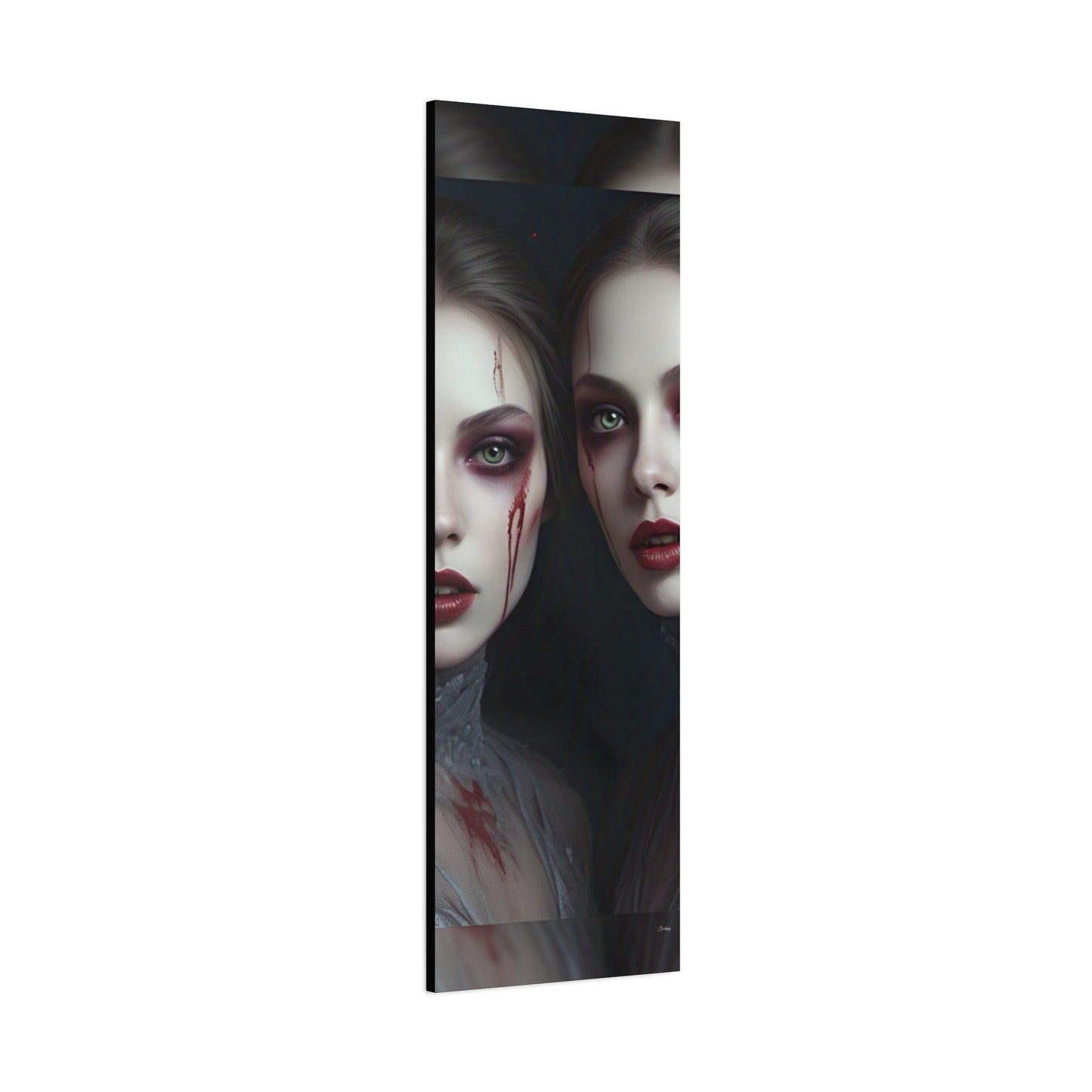 Spooky Art Canvas Print, Matte Canvas, Stretched Wall Decor, Gothic Home Decor, Halloween Art, Unique Gift