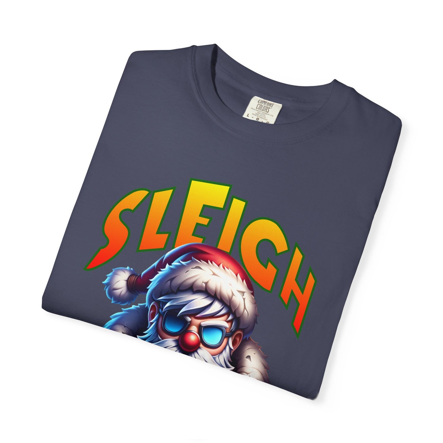 Sleigh Mode T-Shirt — Cool Santa Graphic Holiday Tee
