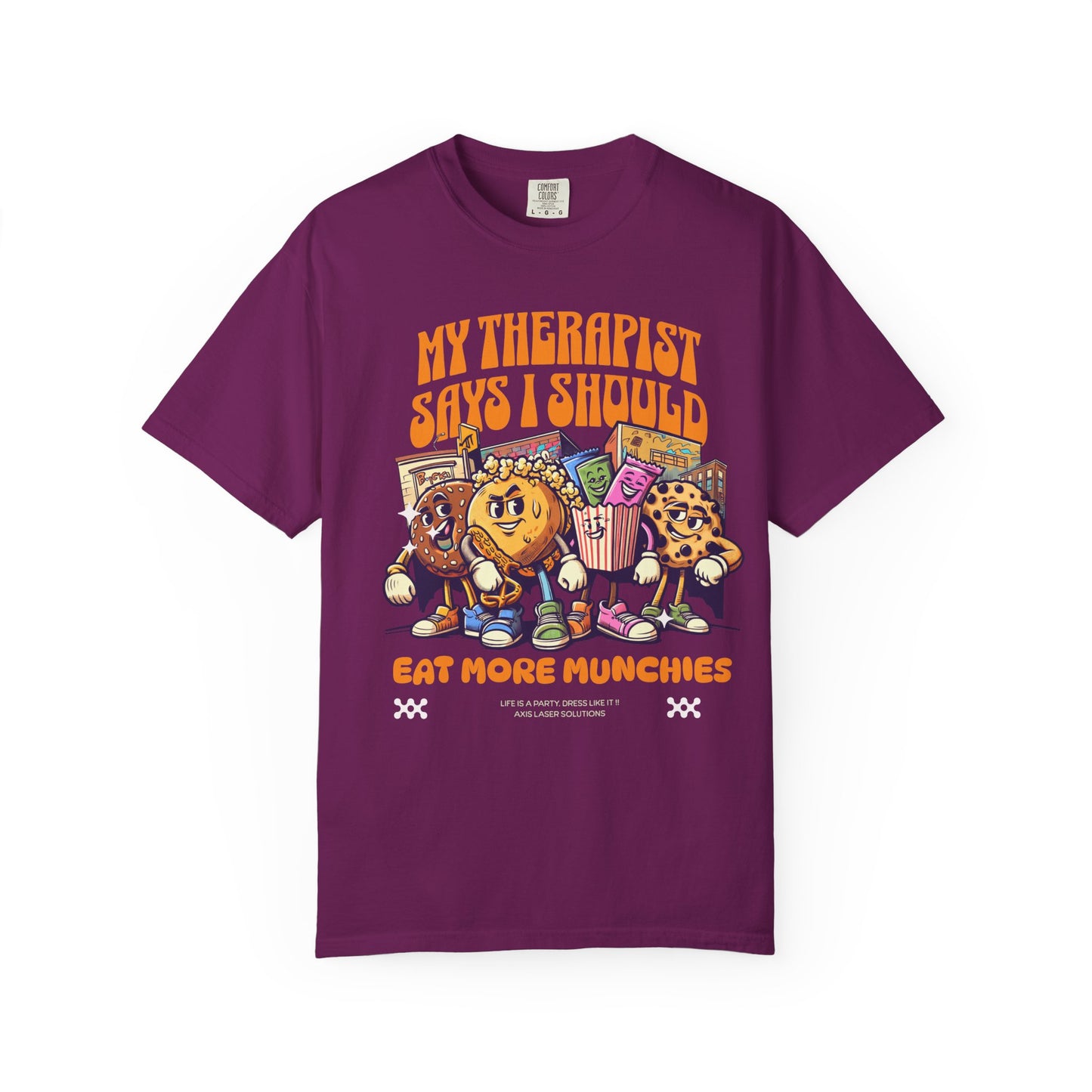 Funny Foodie T-Shirt, My Therapist Says I Should Eat More Munchies, Cute Snack Tee, Unisex Humor Shirt, Gift for Food Lovers, Birthday [...]