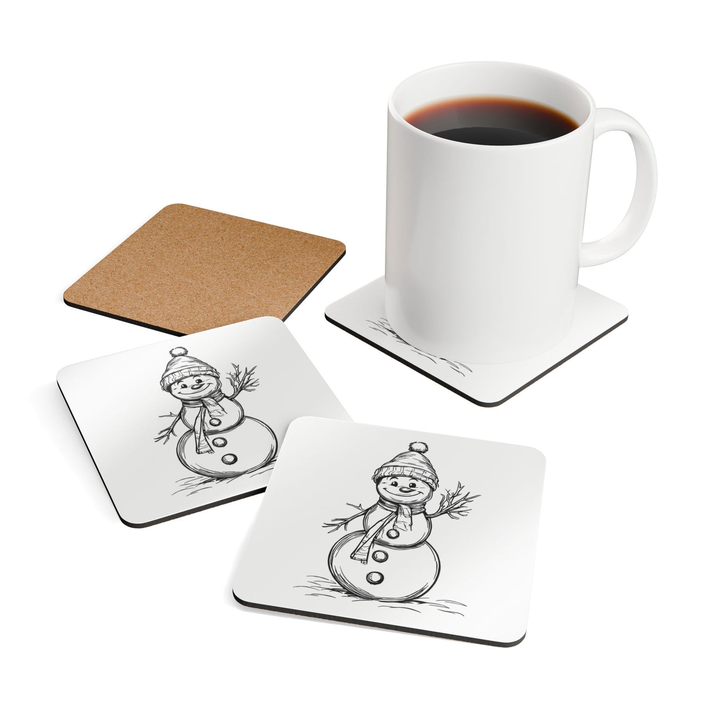 Corkwood Coaster Set