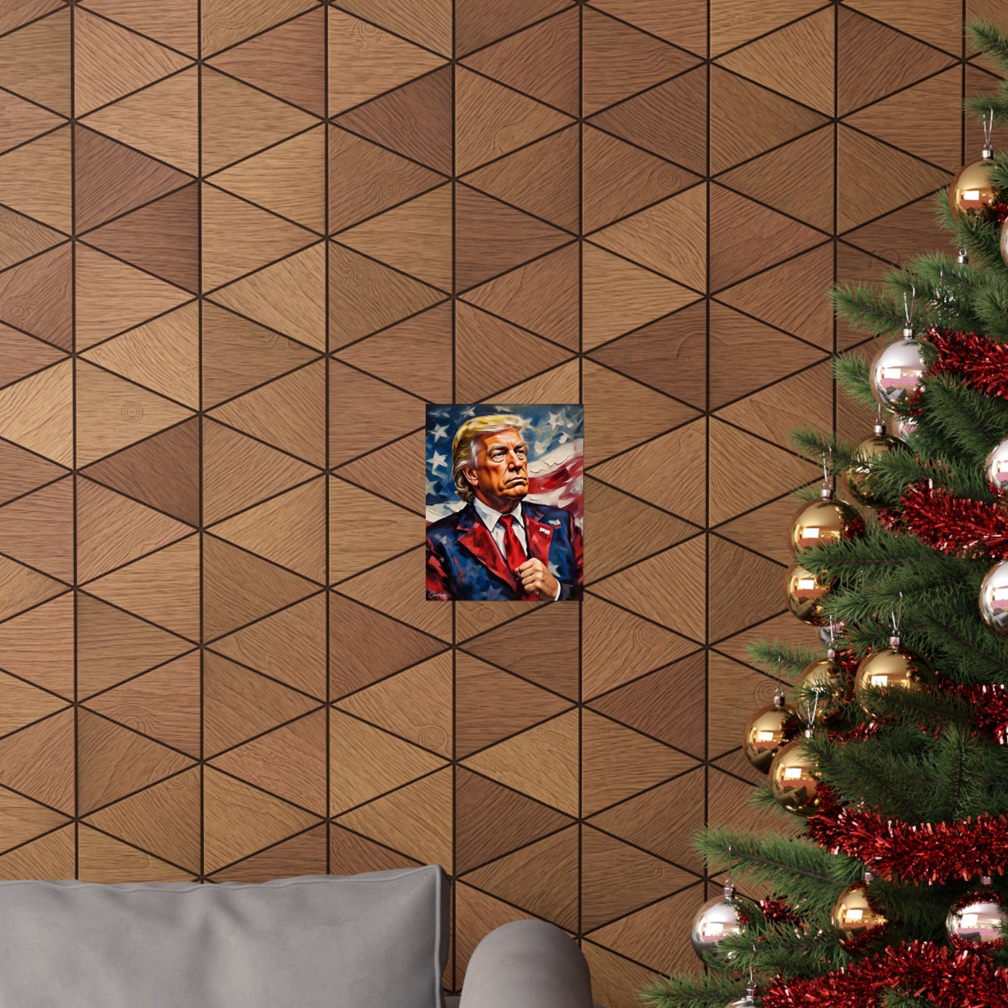 Patriotic Matte Vertical Poster | Political Wall Art, Home Décor, Trump Artwork, Gift for Supporters, Unique Collectible