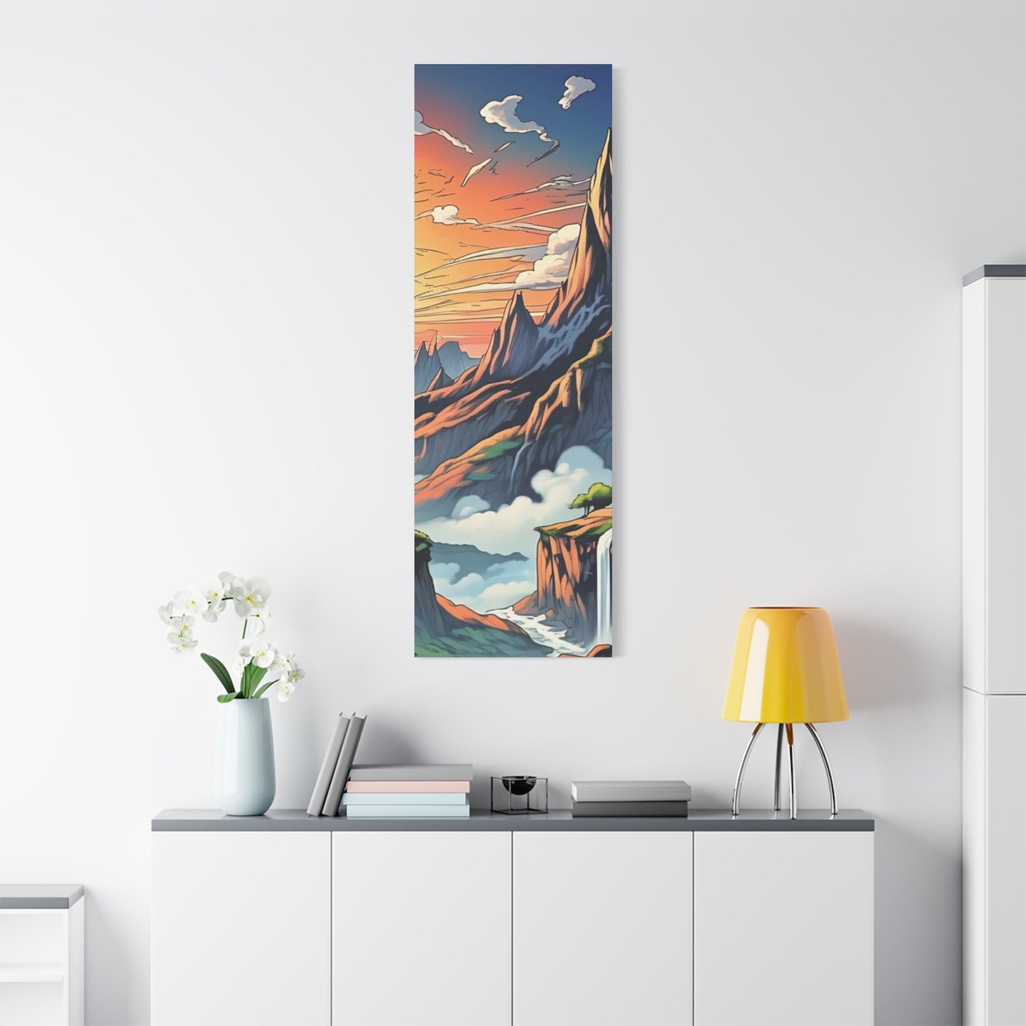 Stretched Canvas Art Print, Mountain Sunrise Landscape Decor, Wall Art for Home, Gift for Nature Lovers, Perfect for Living Room, [...]