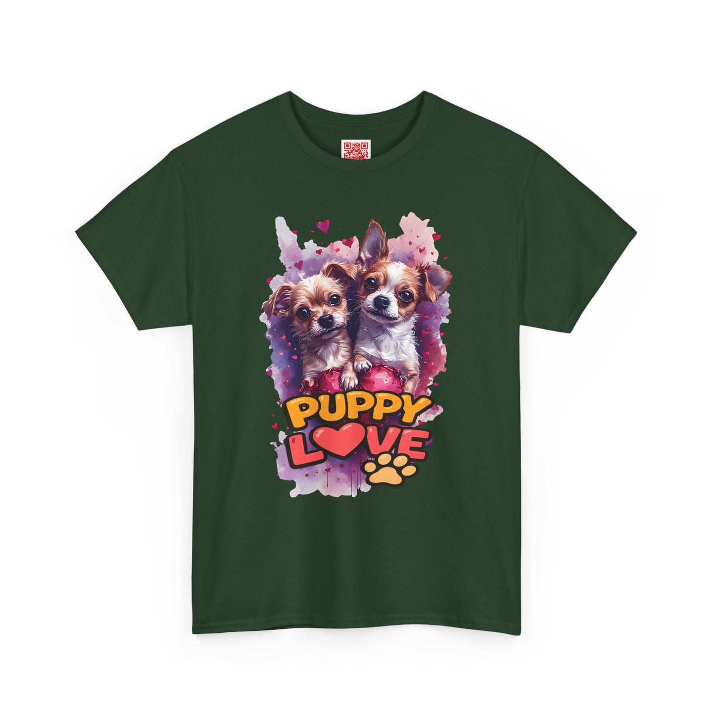 Puppy Love T‑Shirt – Cute Paw Print Dog Tee for Dog Lovers