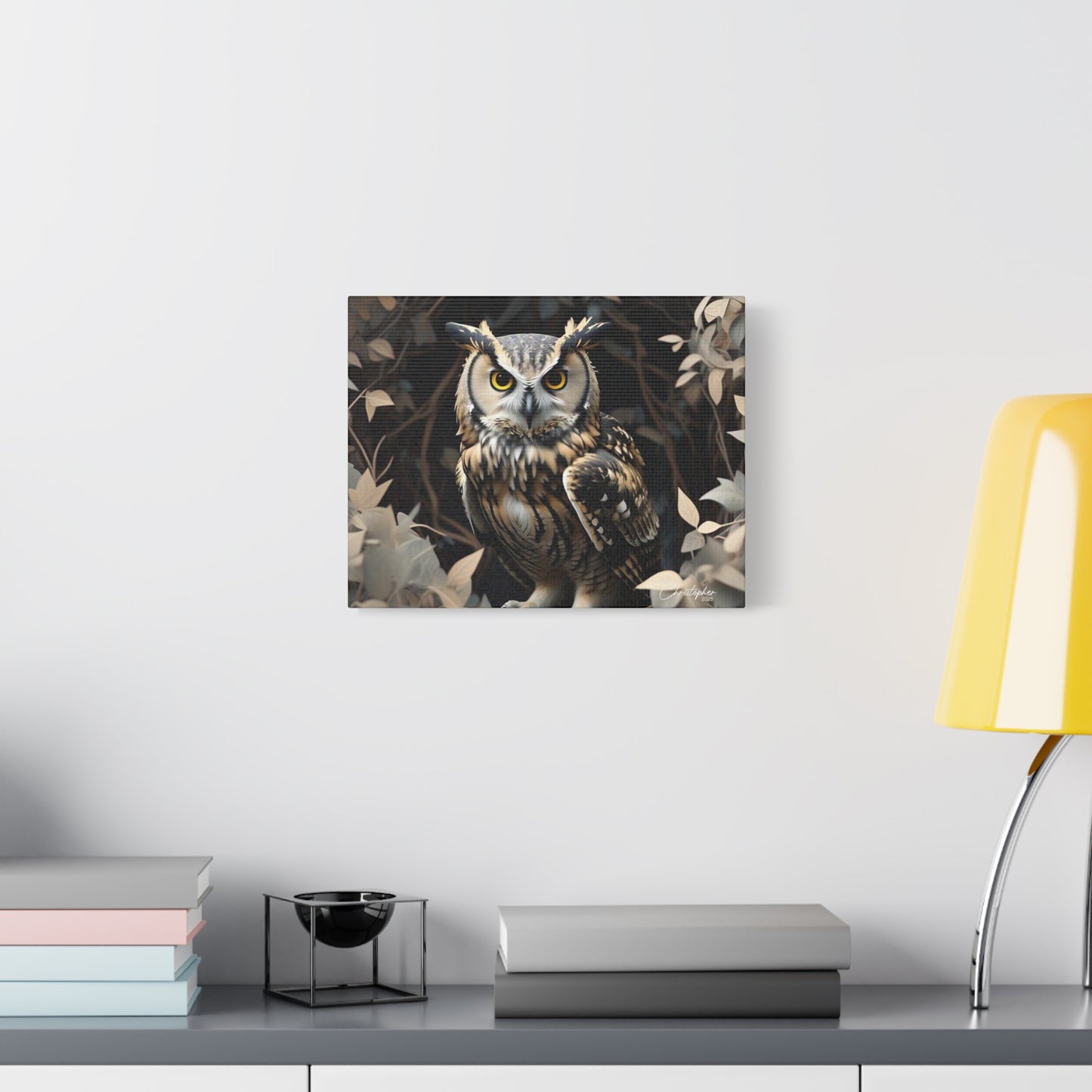 Realistic Owl Canvas Art - Nature Wall Decor for Home & Office
