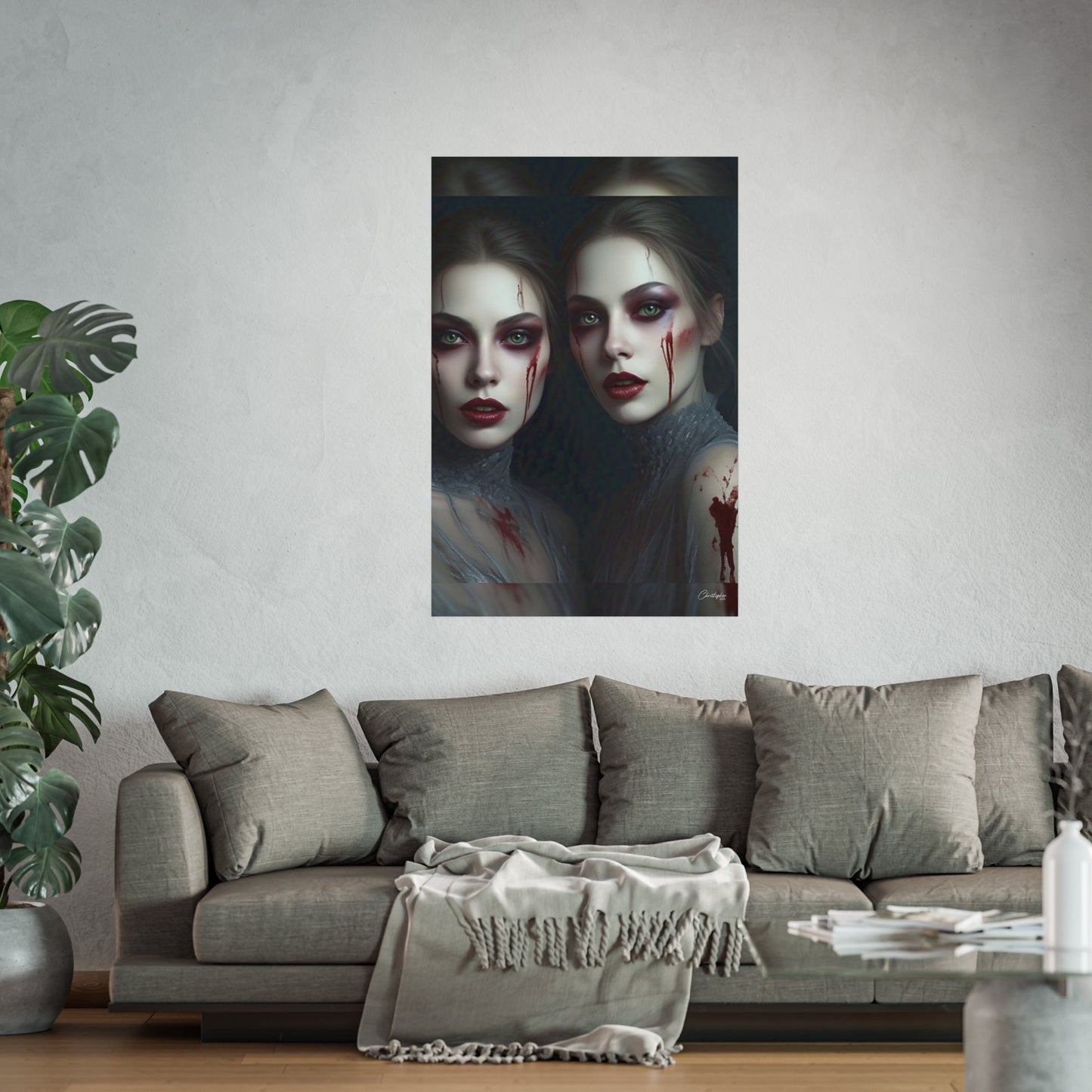 Eerie Fine Art Poster, Dark Fantasy Wall Art, Gothic Decor, Spooky Home Aesthetic, Halloween Wall Art