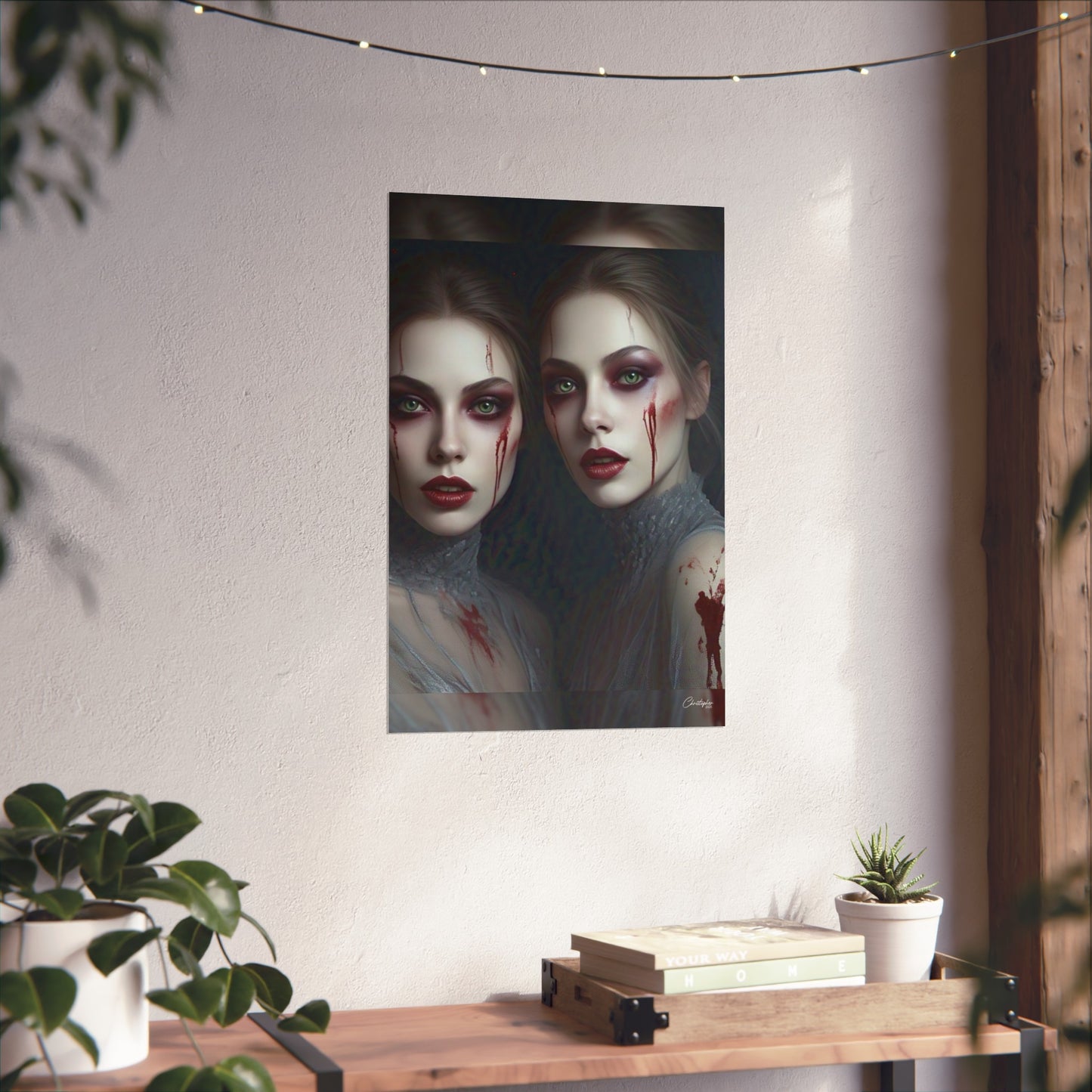 Eerie Fine Art Poster, Dark Fantasy Wall Art, Gothic Decor, Spooky Home Aesthetic, Halloween Wall Art