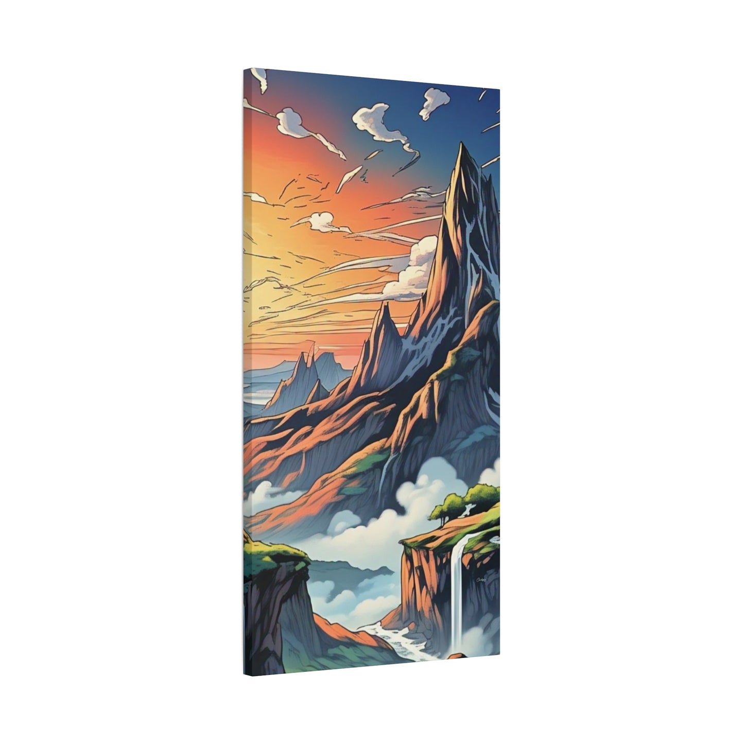 Stretched Canvas Art Print, Mountain Sunrise Landscape Decor, Wall Art for Home, Gift for Nature Lovers, Perfect for Living Room, [...]