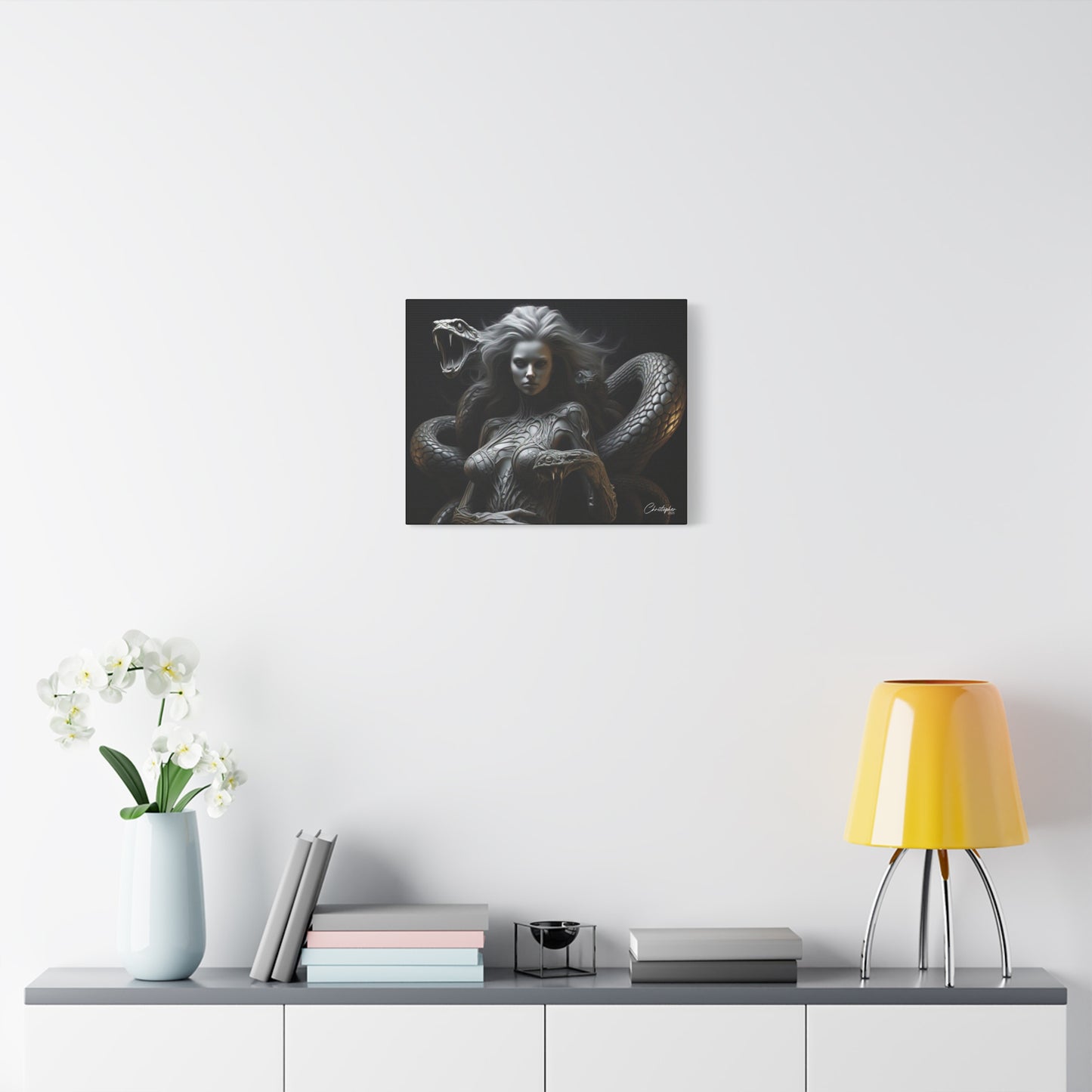 Serpent Goddess Matte Canvas Wall Art