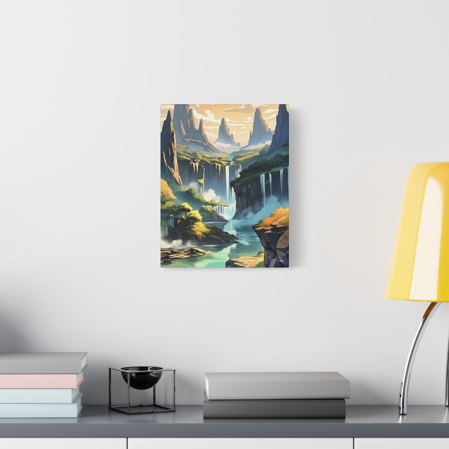 Serene Landscape Canvas Wall Art, Nature Home Decor, Tranquil Living Room Accent, Gift for Nature Lovers, Gallery Wall Piece