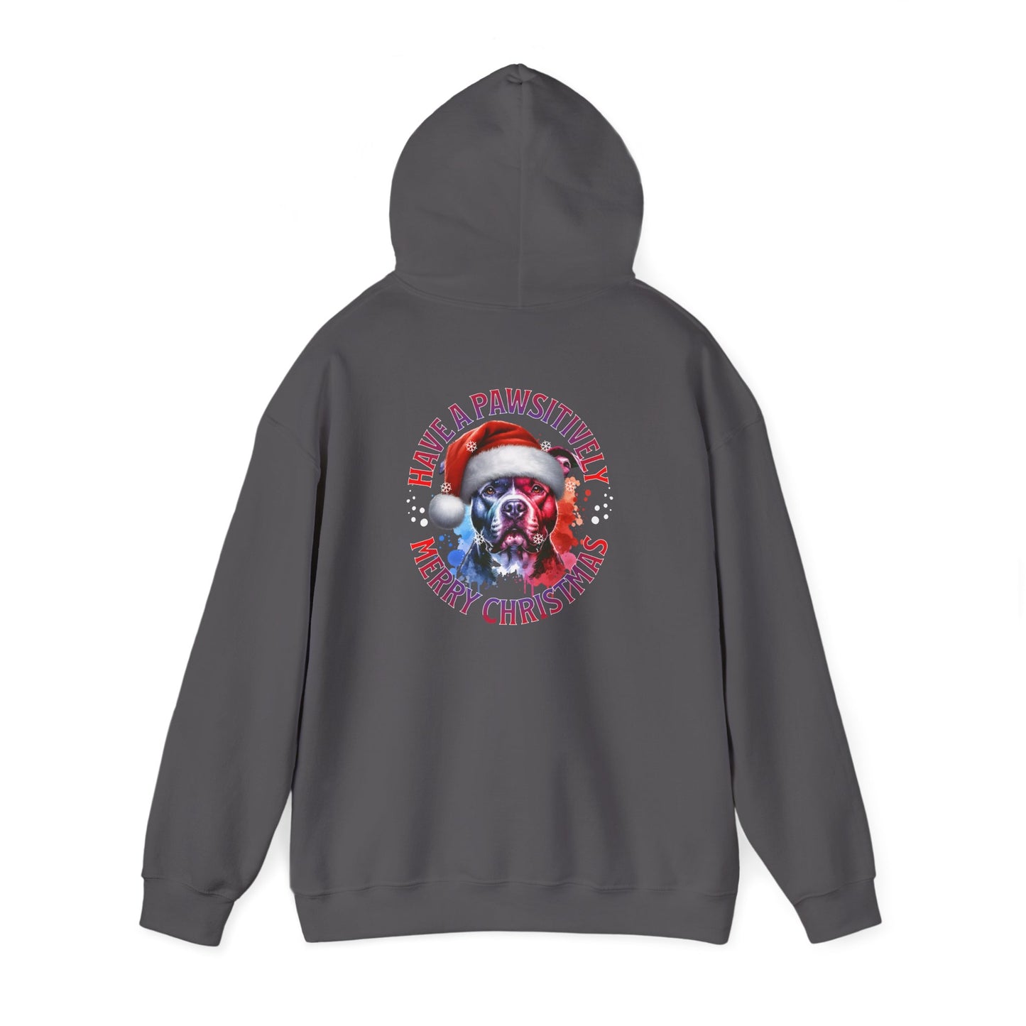Christmas Pack Pit Bull Hoodie – "Have a Pawsitively Merry Christmas" Festive Sweatshirt