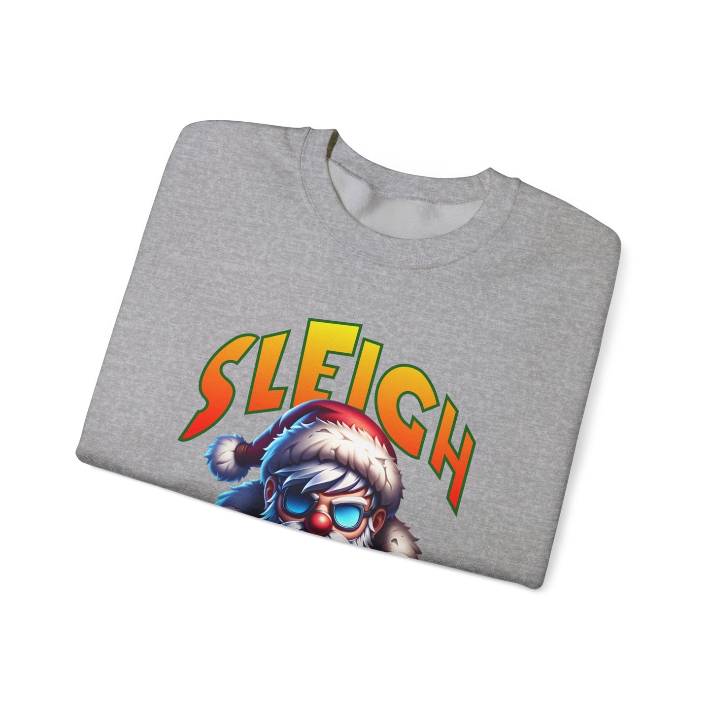 Sleigh Mode Sweatshirt — Cool Santa Graphic Holiday Crewneck