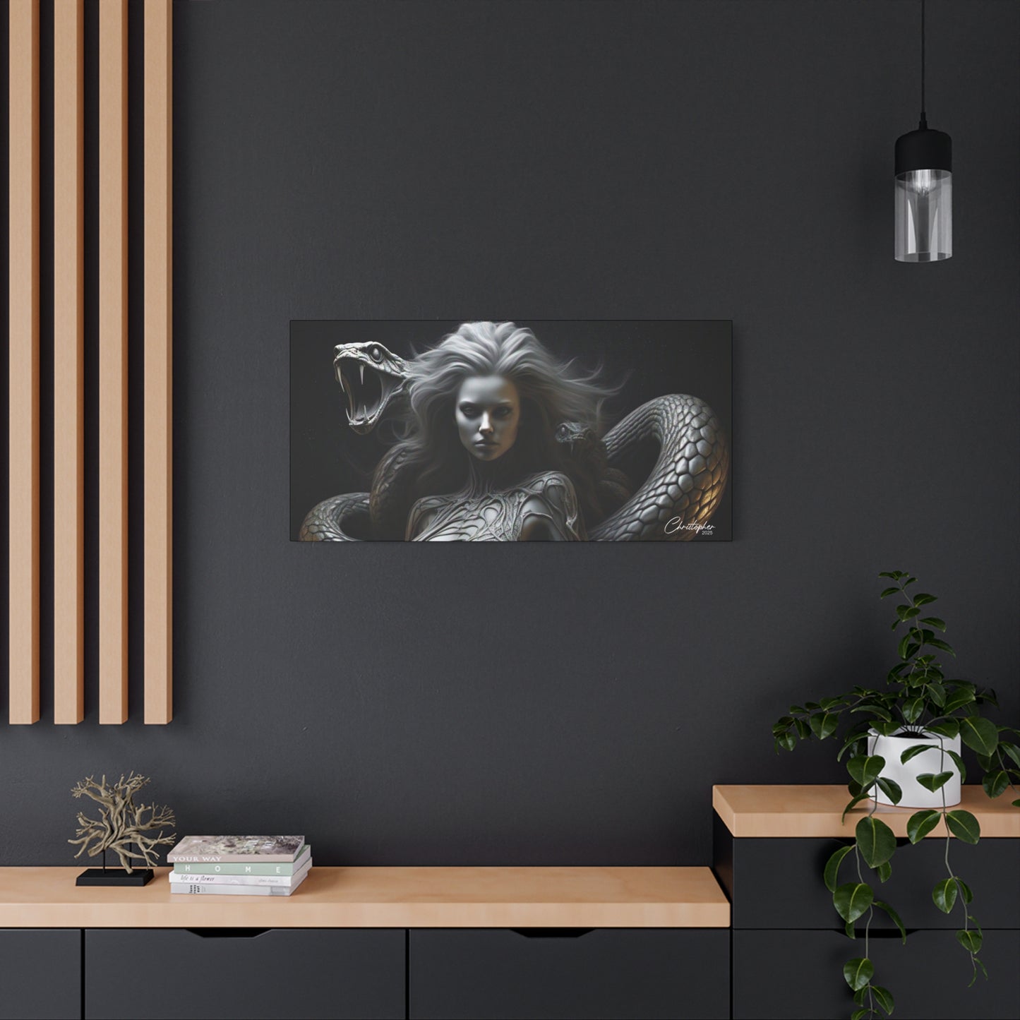 Serpent Goddess Matte Canvas Wall Art