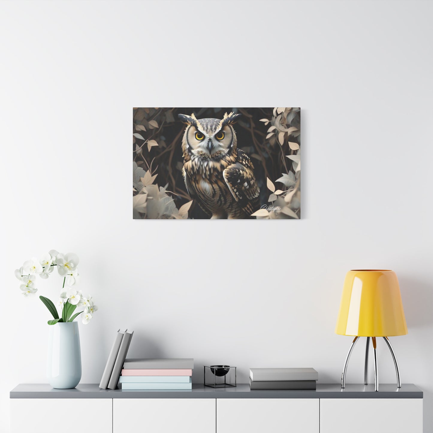 Realistic Owl Canvas Art - Nature Wall Decor for Home & Office