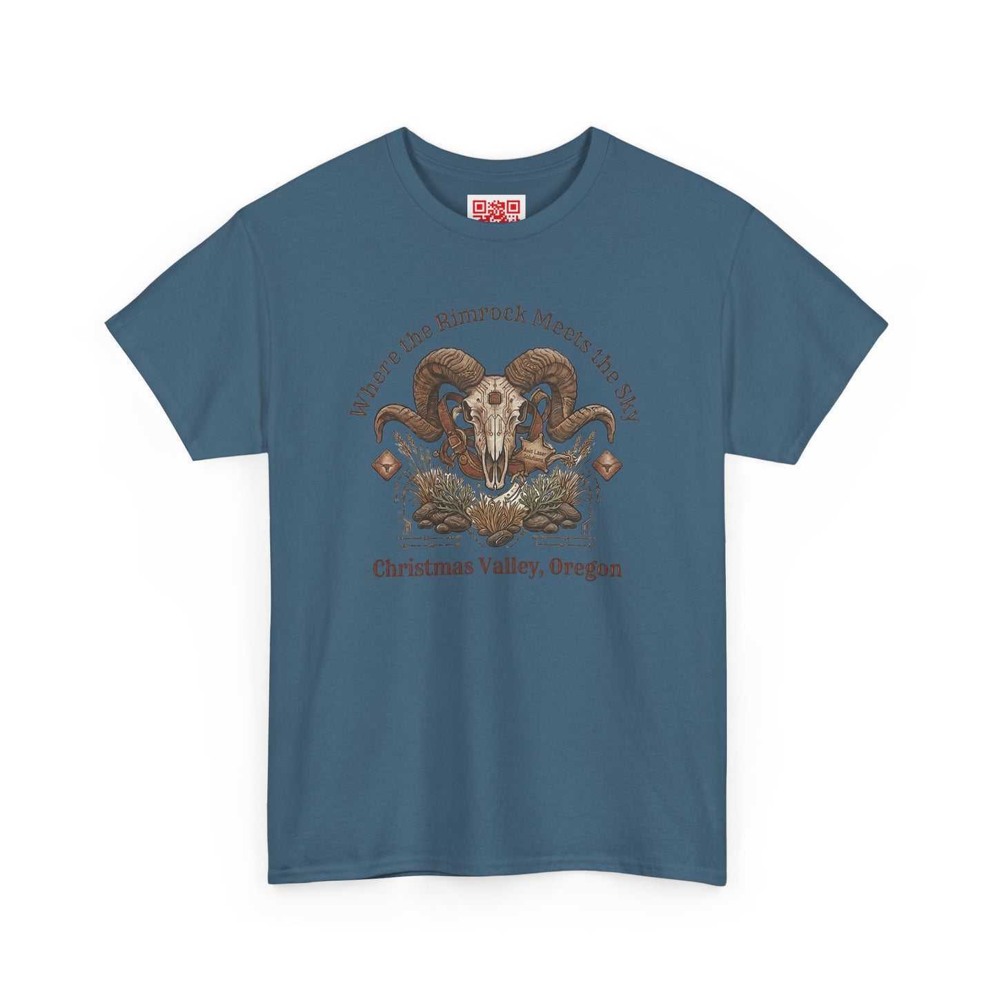 Ram Skull Graphic Tee — Christmas Valley, Oregon Vintage Desert Vibe
