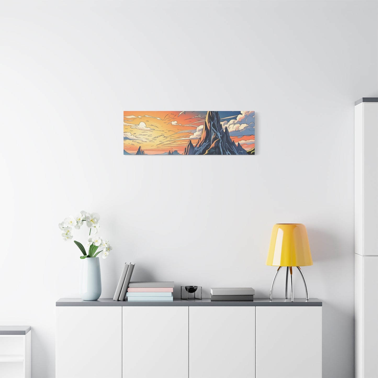 Stretched Canvas Art Print, Mountain Sunrise Landscape Decor, Wall Art for Home, Gift for Nature Lovers, Perfect for Living Room, [...]