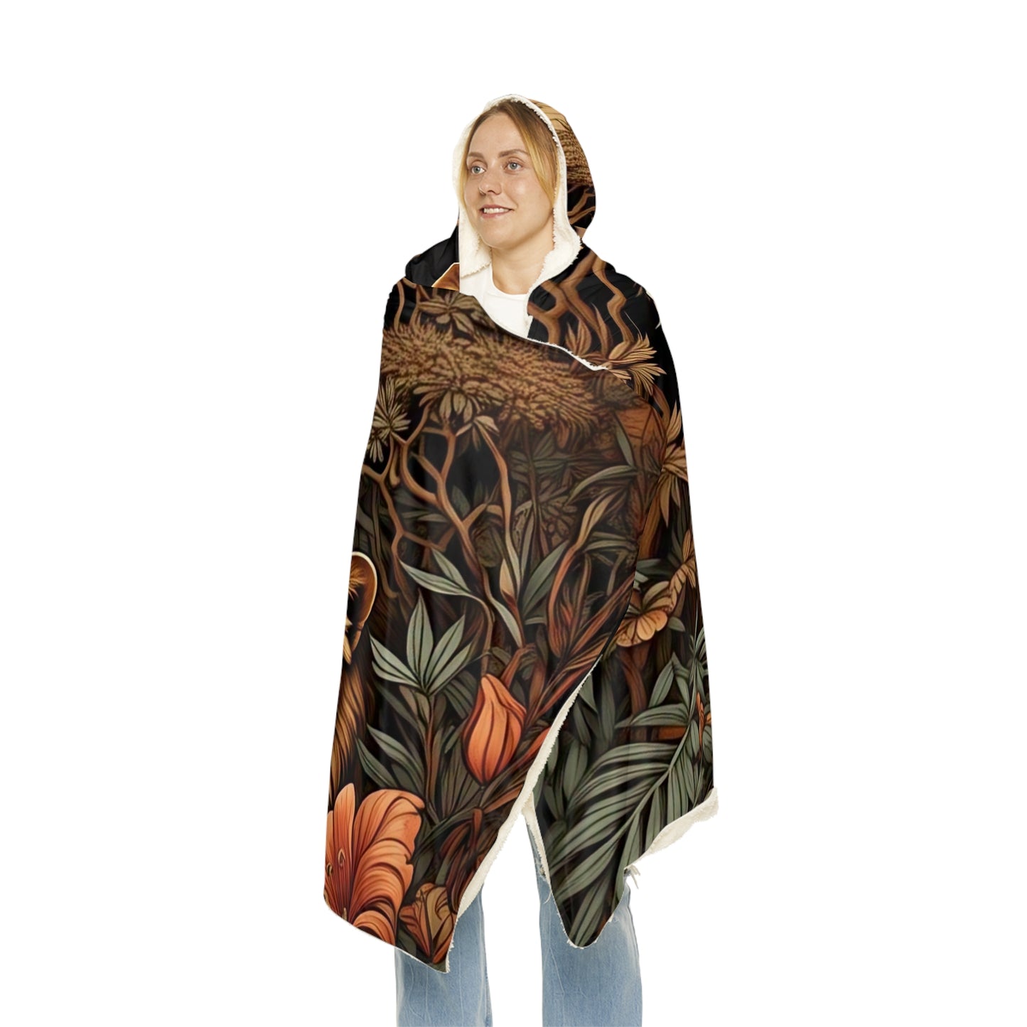 Cozy Jungle Lion Snuggle Blanket | Soft Throw for Home, Gift Idea, Animal Lover's Decor, Warm Blanket, Wildlife Art