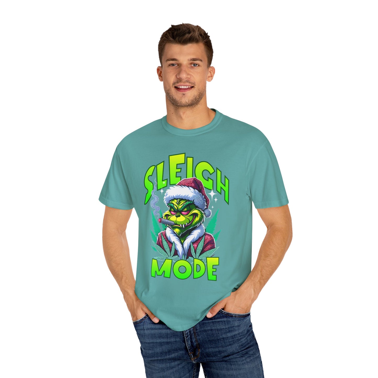 Sleigh Mode T-Shirt — Grinch Holiday Graphic Tee