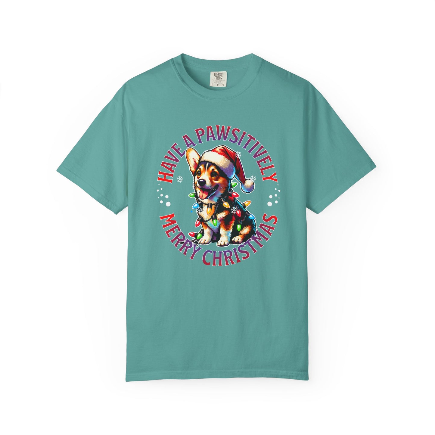 Christmas Corgi T-Shirt – "Have a Pawsitively Merry Christmas" Holiday Tee