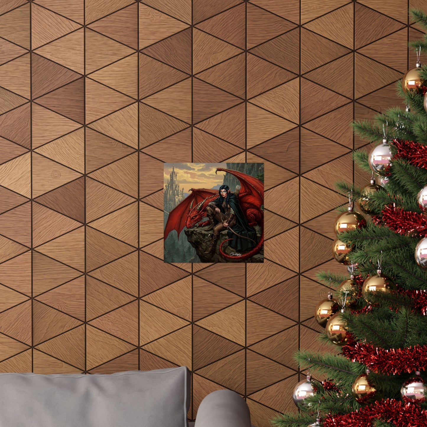 Fantasy Art Print, Wall Decor, Dragon Poster, Matte Finished Art, Gift for Fantasy Lovers, Home Decor, Fantasy Wall Art