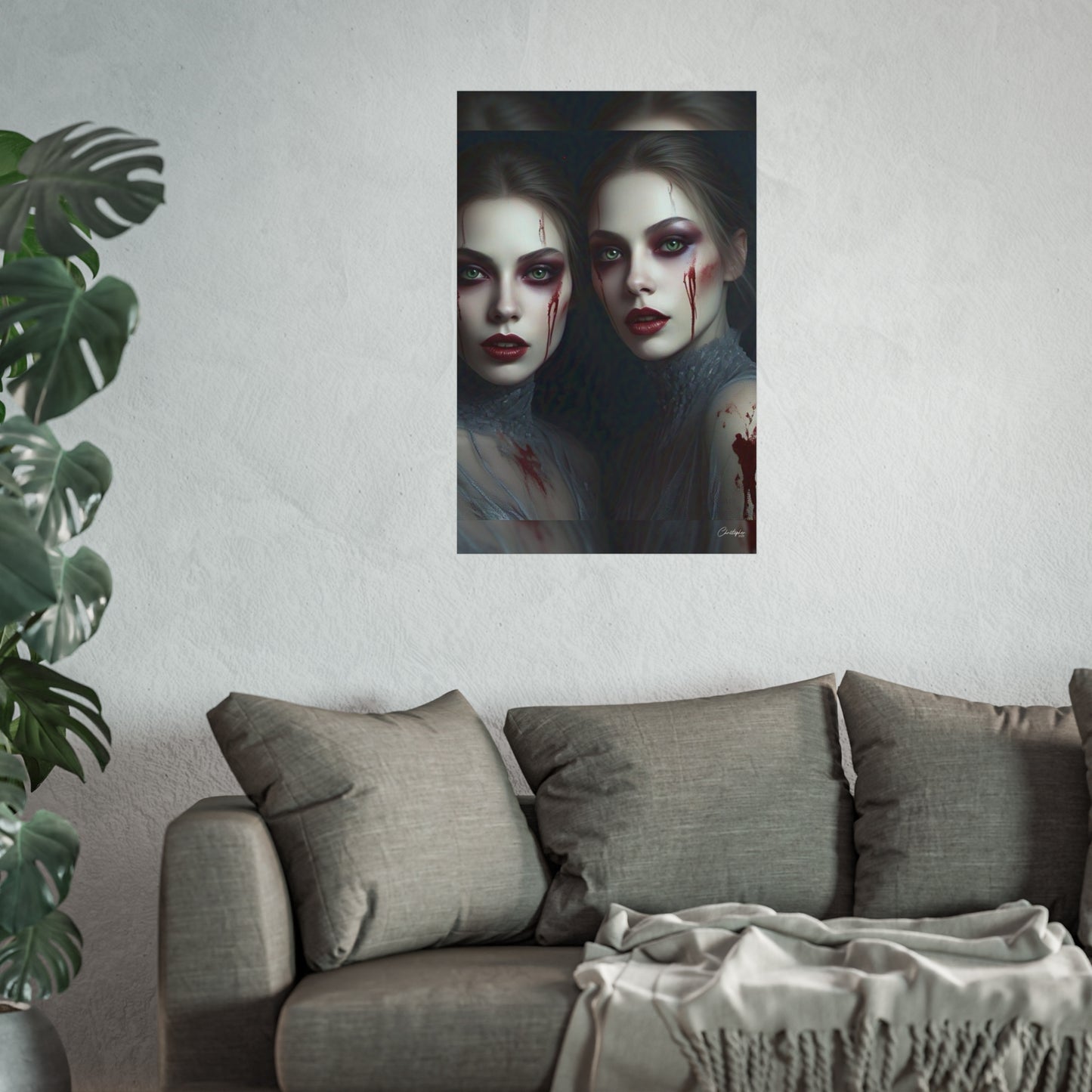 Eerie Fine Art Poster, Dark Fantasy Wall Art, Gothic Decor, Spooky Home Aesthetic, Halloween Wall Art