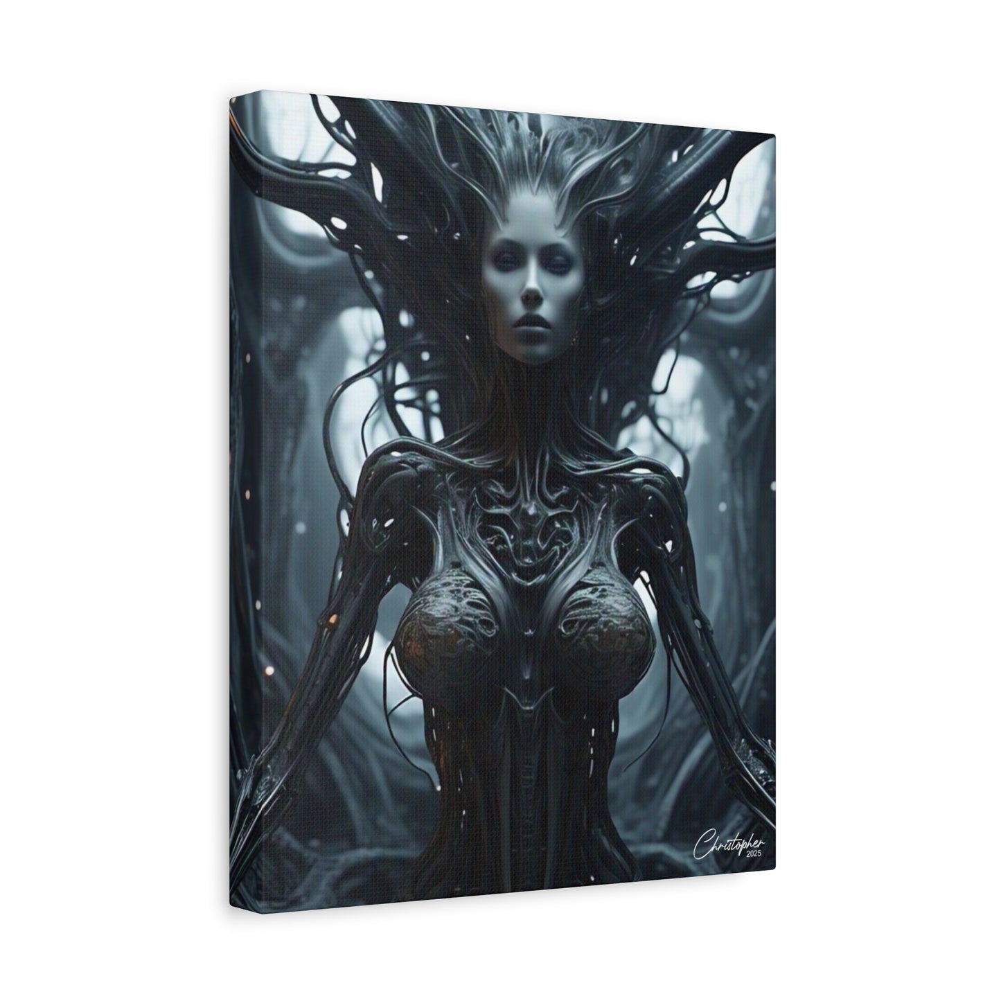 Futuristic Matte Canvas Wall Art – 1.25" Stretched