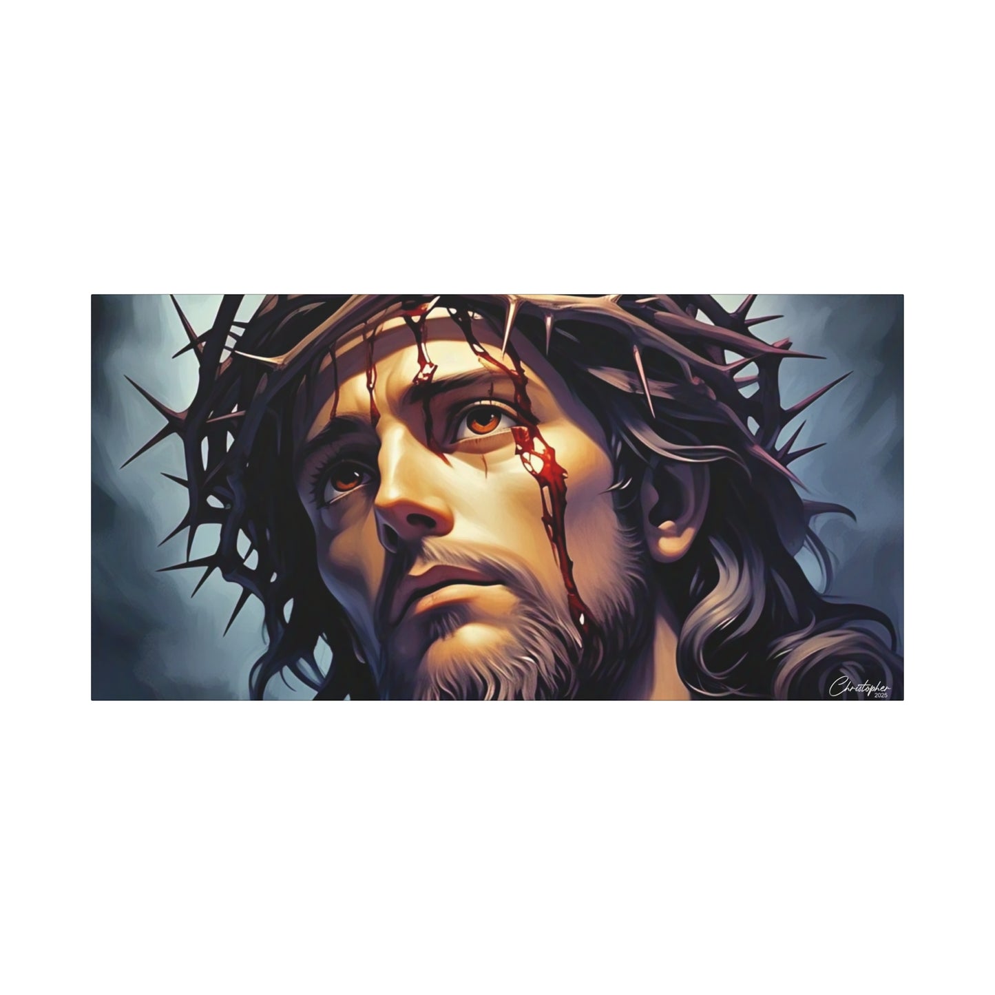 Religious Art Print Canvas, Inspirational Wall Decor, Christian Home Decor, Jesus Art, Gift for Faith-Based Celebrations