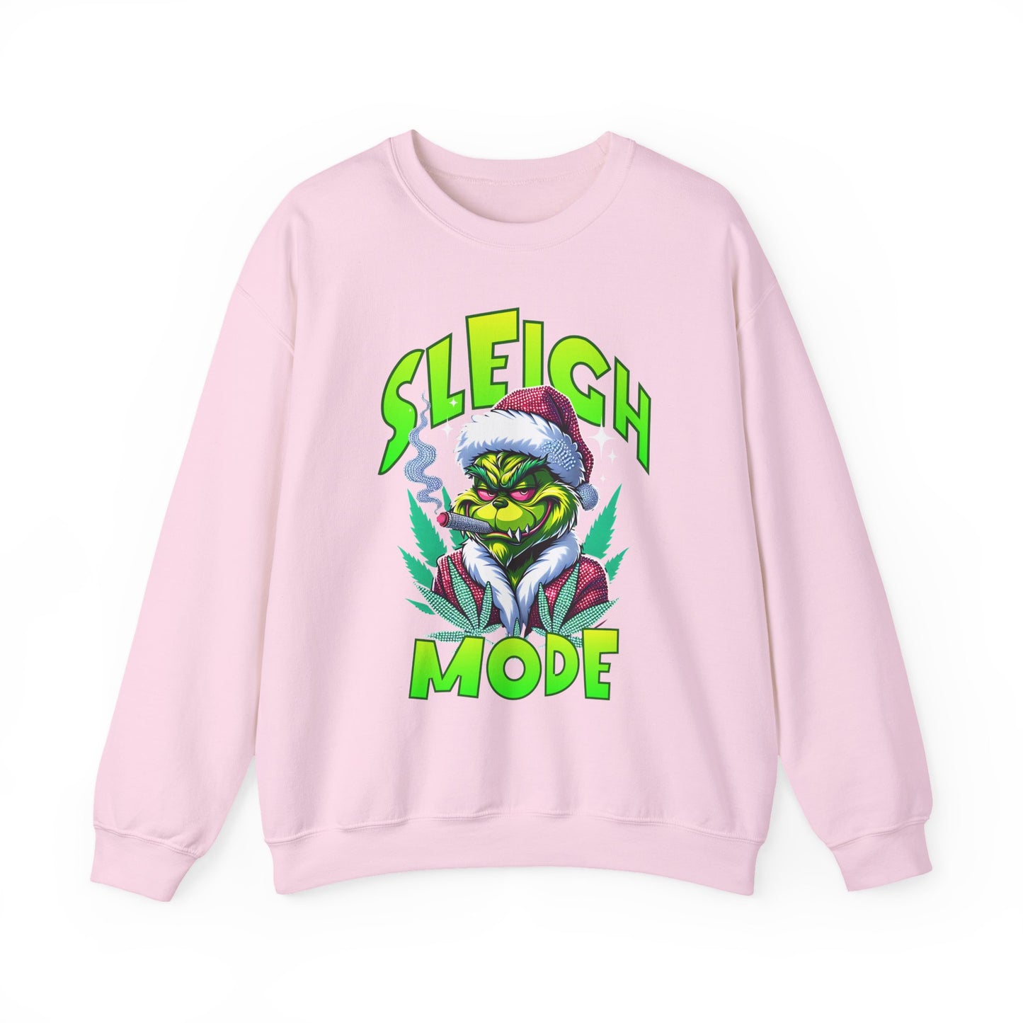 Sweatshirt — "Sleigh Mode" Grinch Holiday Crewneck