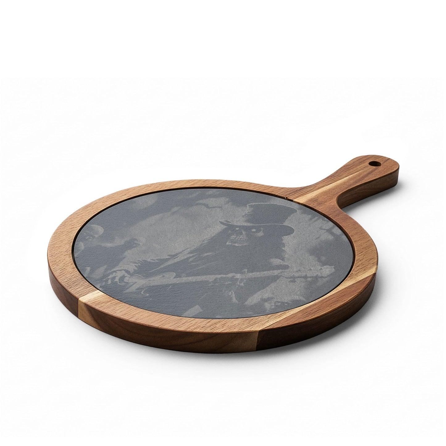 Engraved Pied Piper of the Dead Slate Charcuterie Board