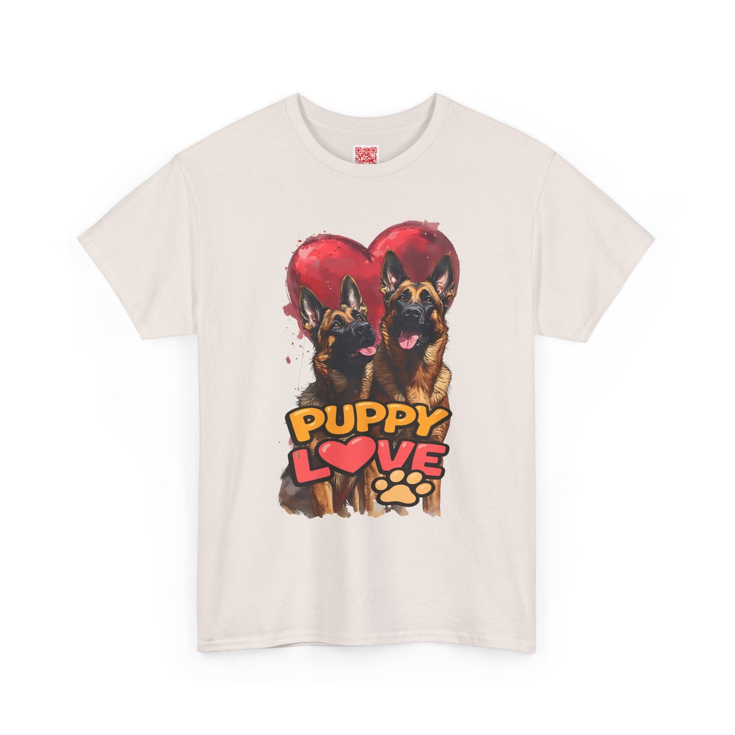 Puppy Love T-Shirt — Cute German Shepherd Heart Graphic Tee