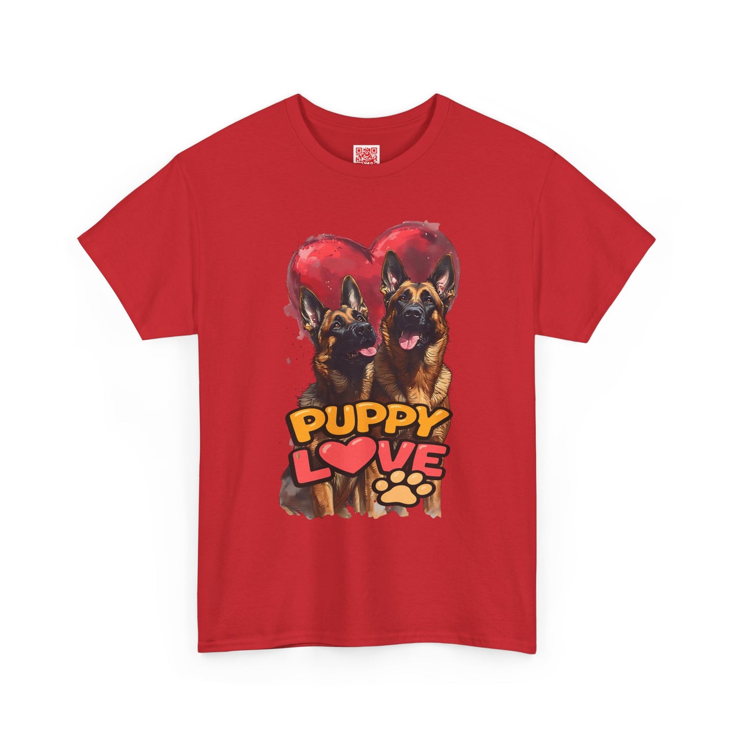 Puppy Love T-Shirt — Cute German Shepherd Heart Graphic Tee