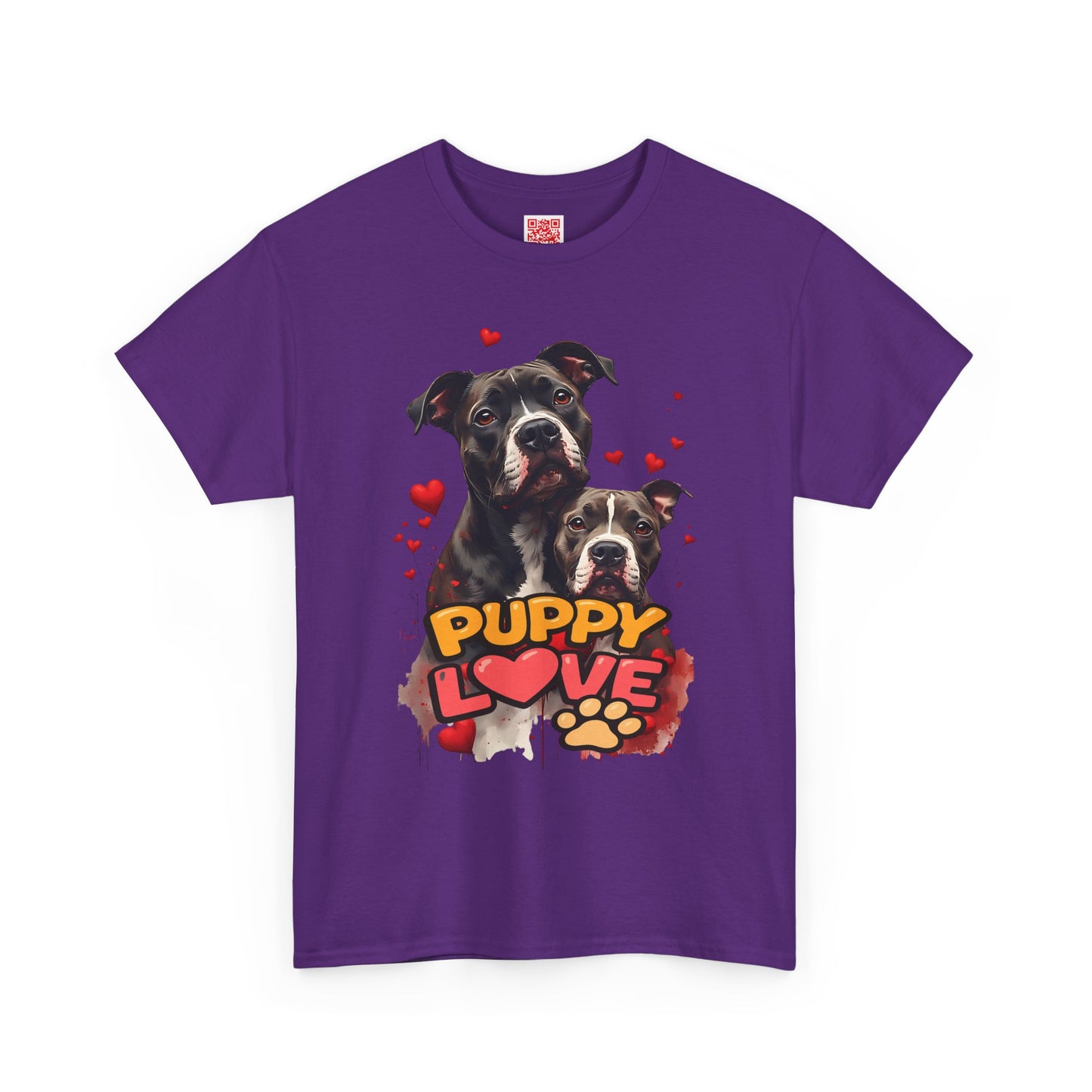 Puppy Love T-Shirt — Cute Dog Hearts Graphic Tee for Dog Lovers