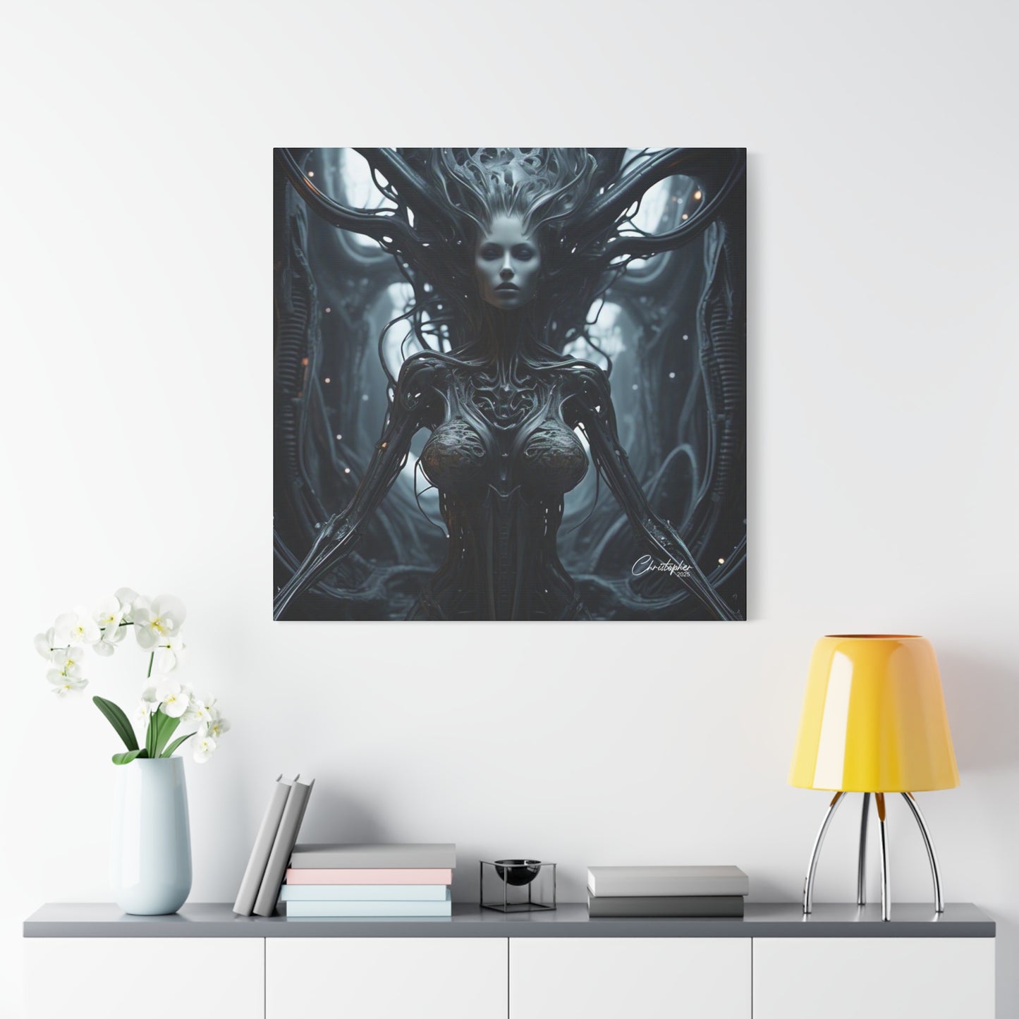 Futuristic Matte Canvas Wall Art – 1.25" Stretched