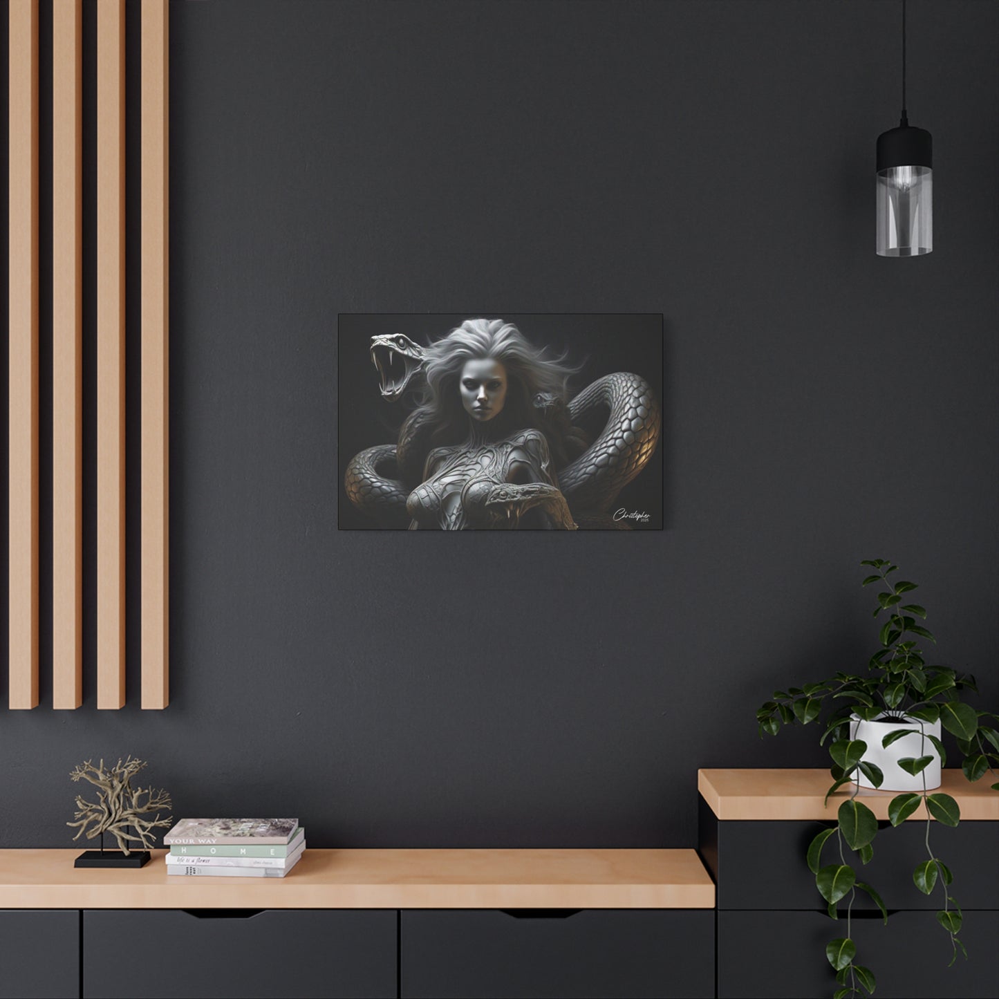 Serpent Goddess Matte Canvas Wall Art