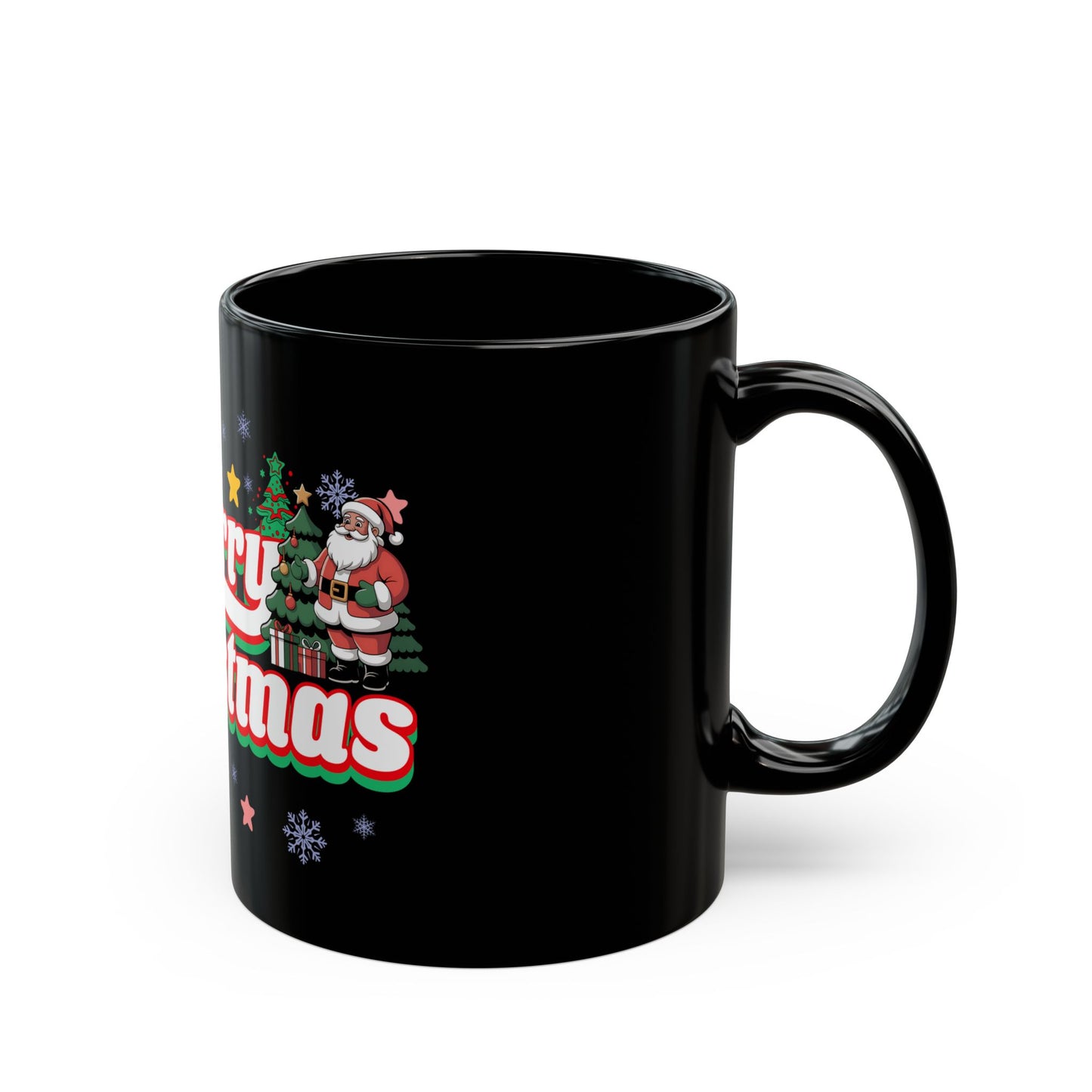 Merry Christmas Black Mug
