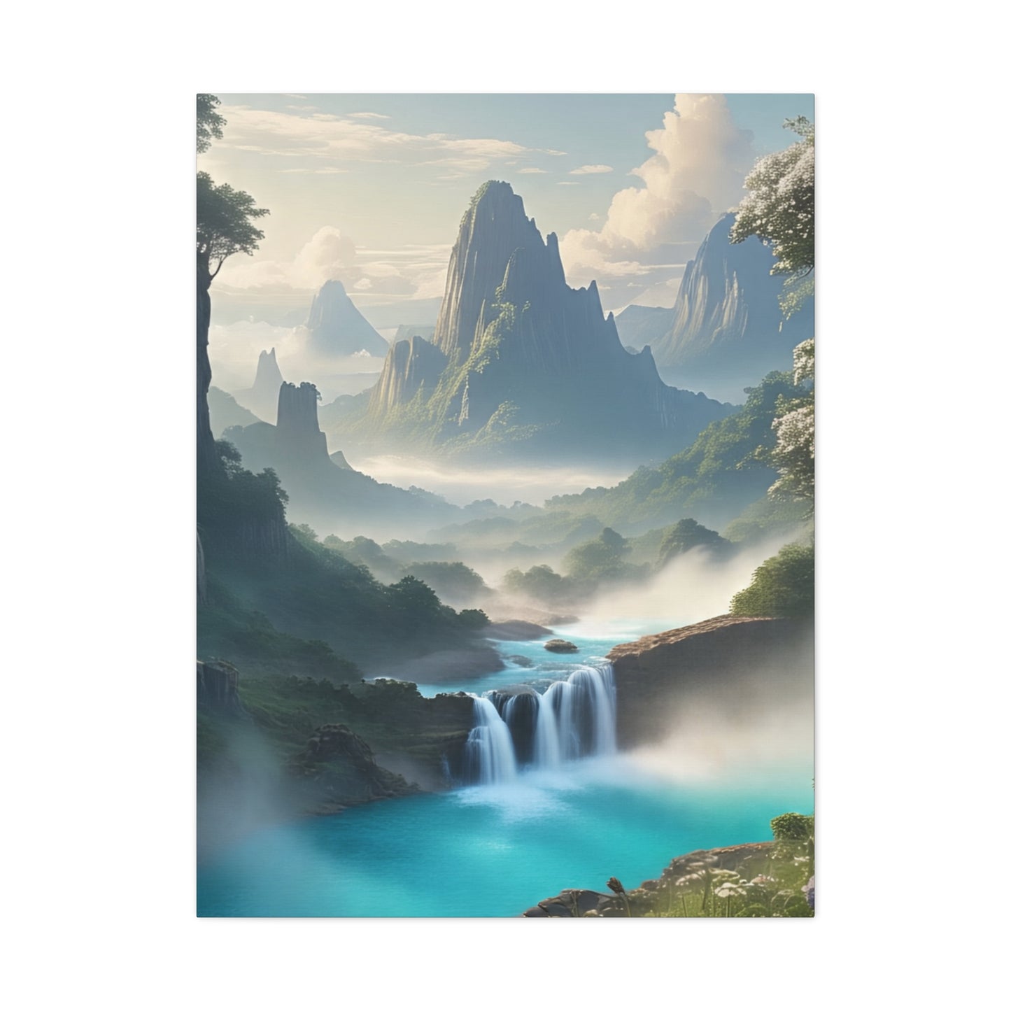 Scenic Landscape Canvas Print, Wall Art Decor, Home Decoration, Nature Wall Art, Gift for Nature Lovers, Tranquil Art for Living Room