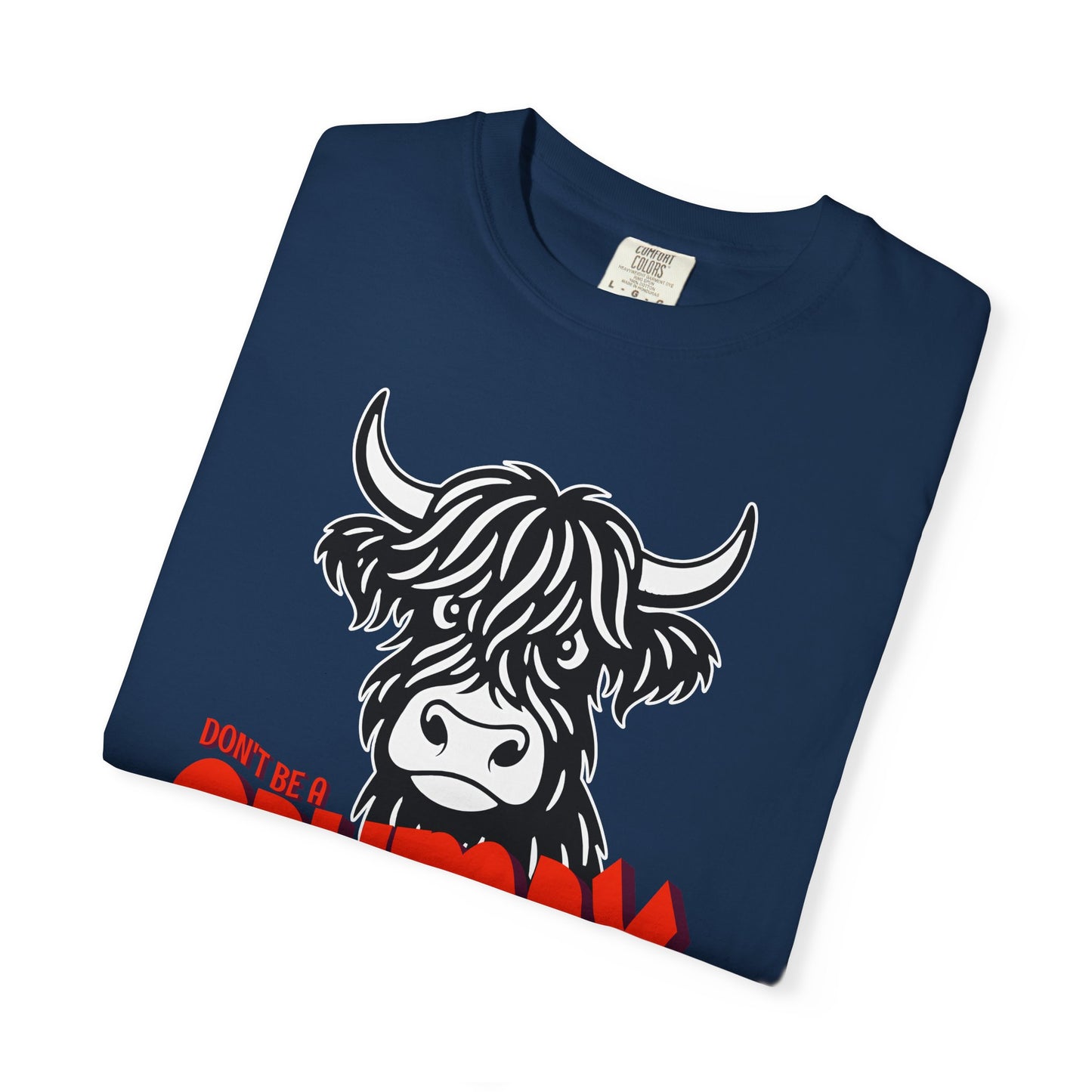 Grumpy Cow T-Shirt — Funny Highland Cow Graphic Tee