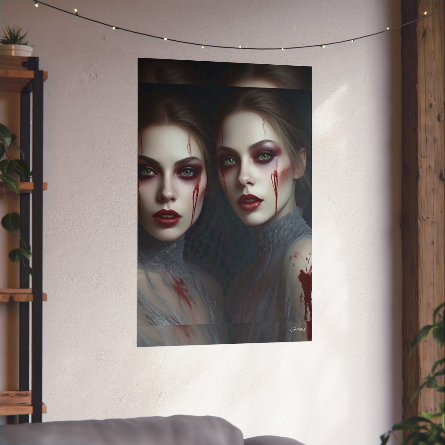 Eerie Fine Art Poster, Dark Fantasy Wall Art, Gothic Decor, Spooky Home Aesthetic, Halloween Wall Art