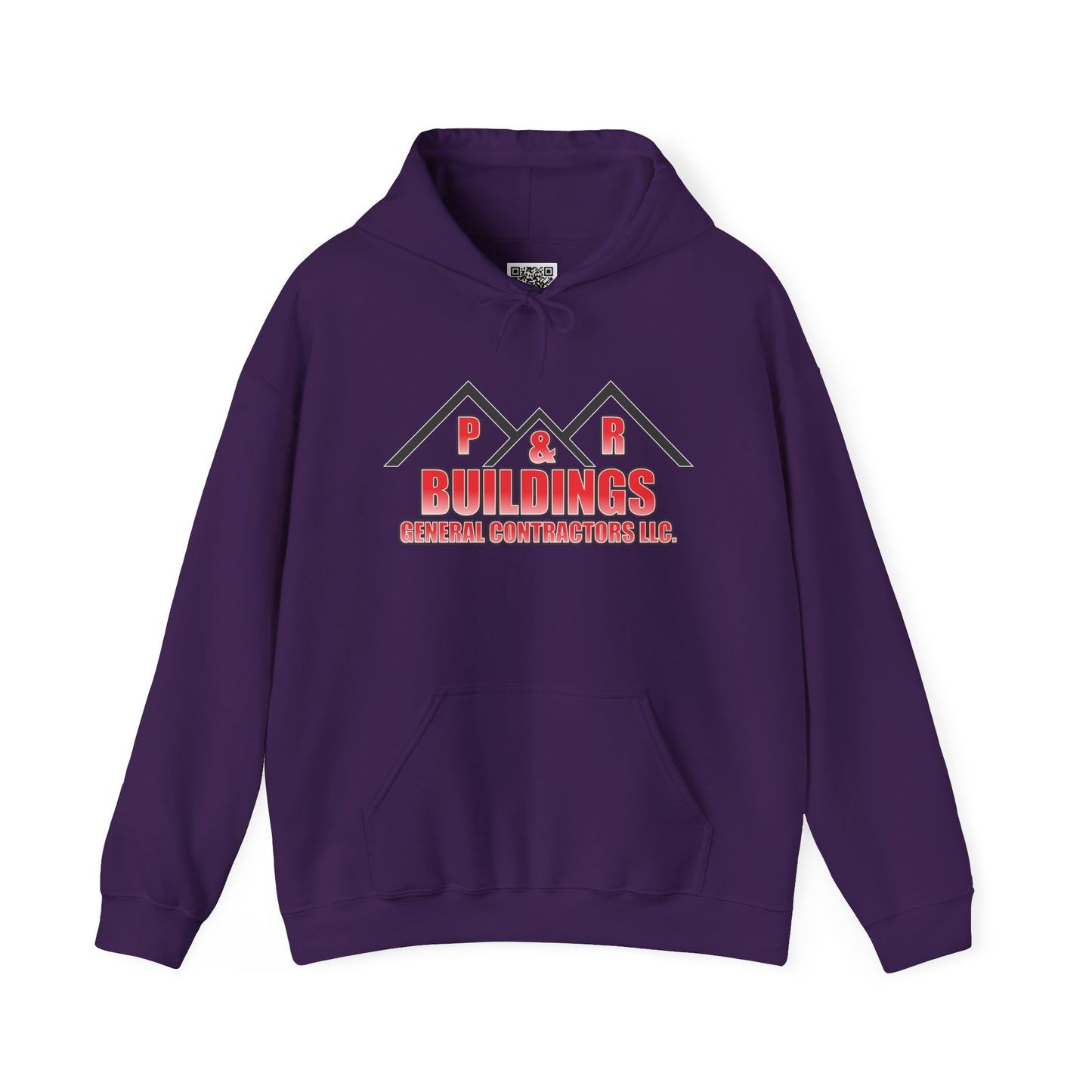 P&R Buildings Logo Hoodie — Custom Contractor License & Phone Number
