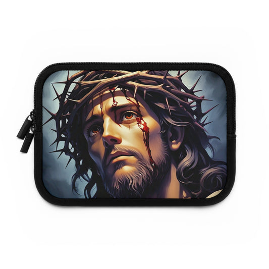 Faith-Inspired Laptop Sleeve with Jesus Design, Religious Tech Case, Christian Gift for Him/Her, Personalized Laptop Bag, Spiritual [...]