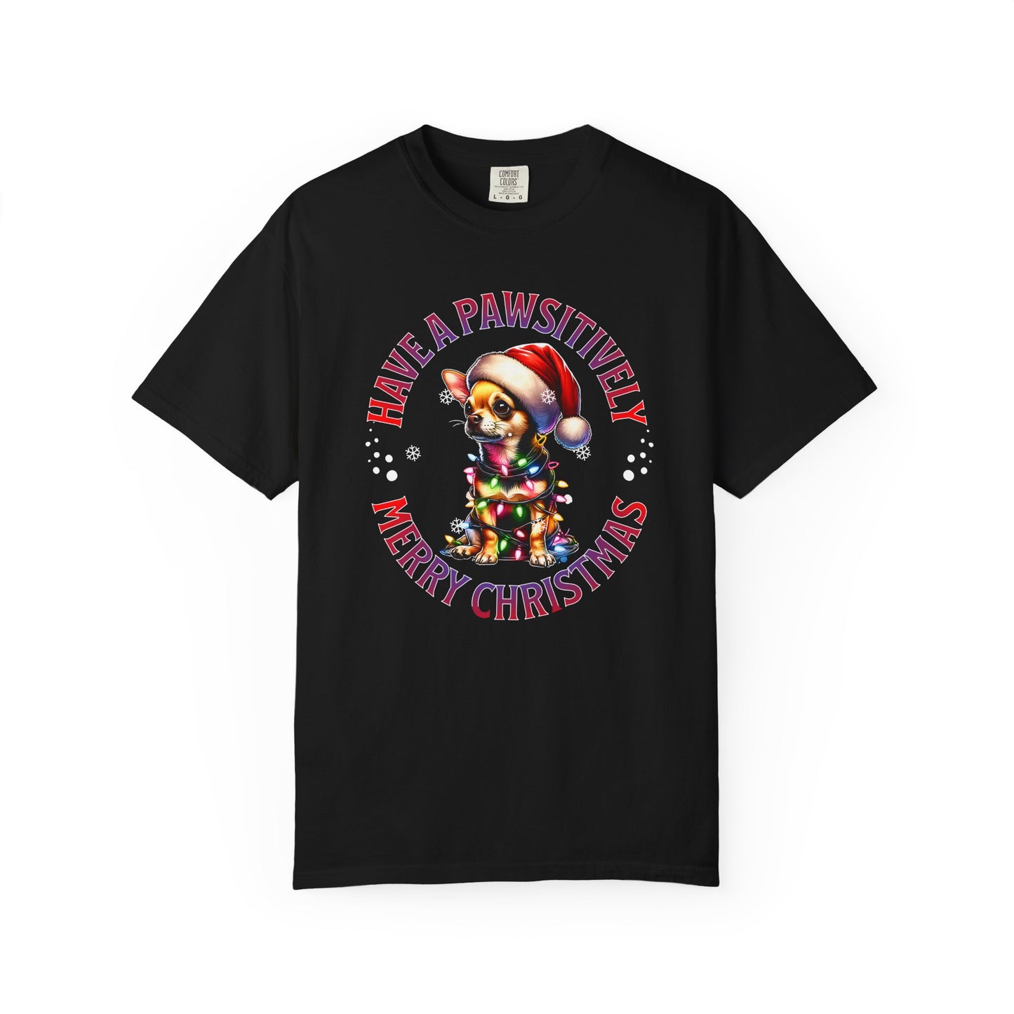 Christmas Puppy T-Shirt — “Have a Pawsitively Merry Christmas” Holiday Tee