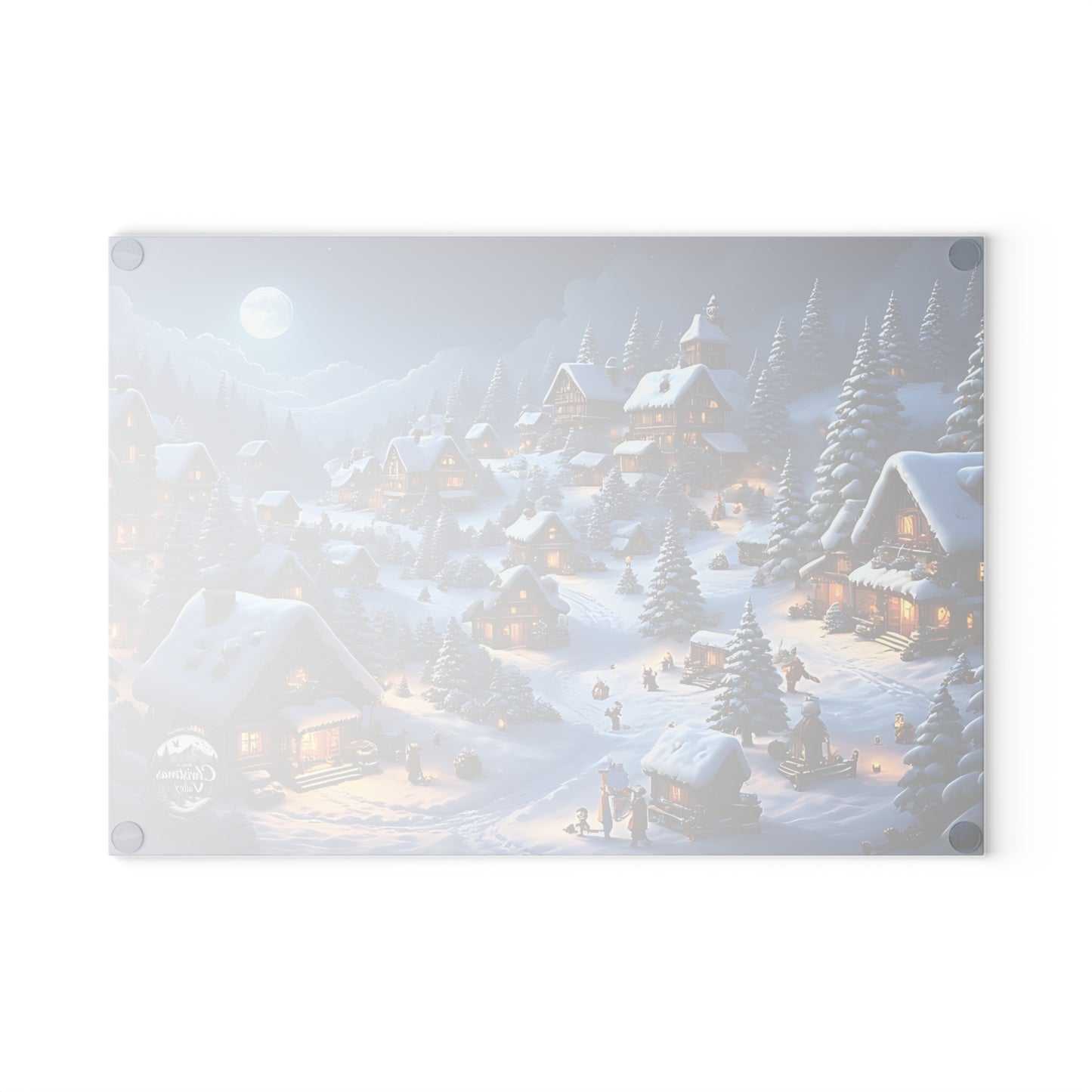 Cozy Winter Scene Glass Cutting Board, Holiday Kitchen Decor, Unique Gift for Christmas, Winter Home Decor, Cooking Accessory, Festive [...]