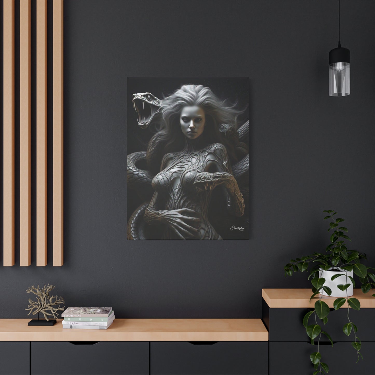 Serpent Goddess Matte Canvas Wall Art