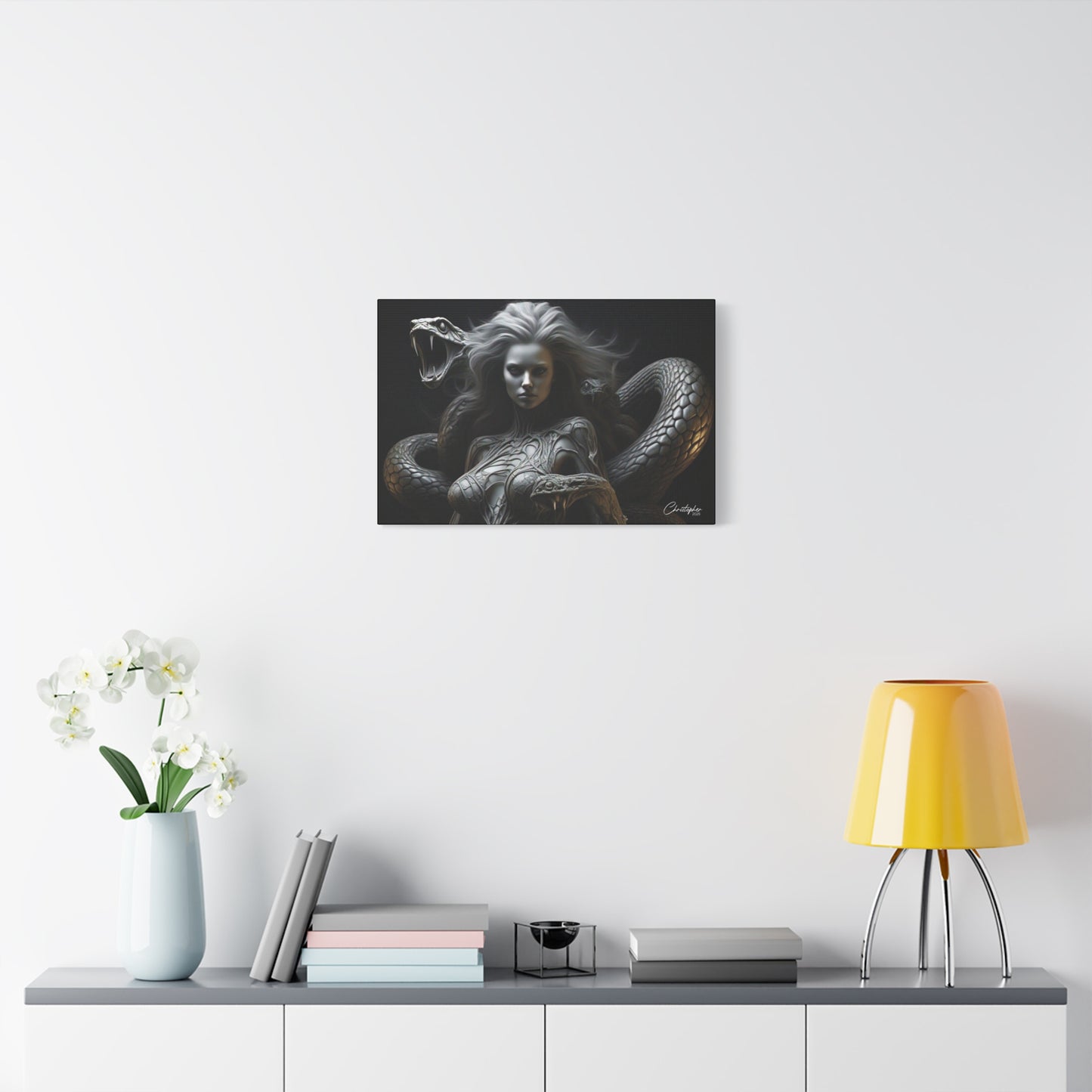 Serpent Goddess Matte Canvas Wall Art