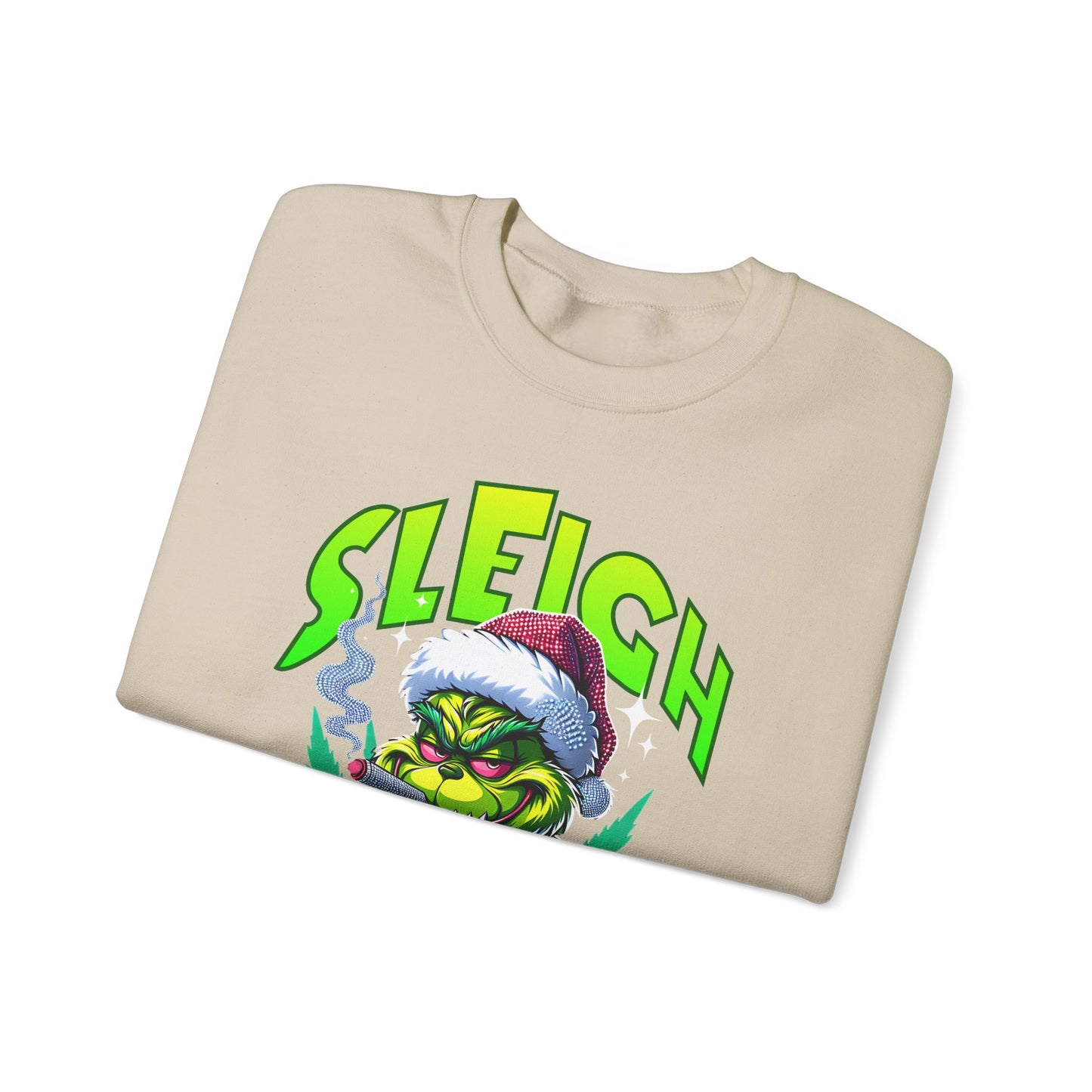 Sweatshirt — "Sleigh Mode" Grinch Holiday Crewneck