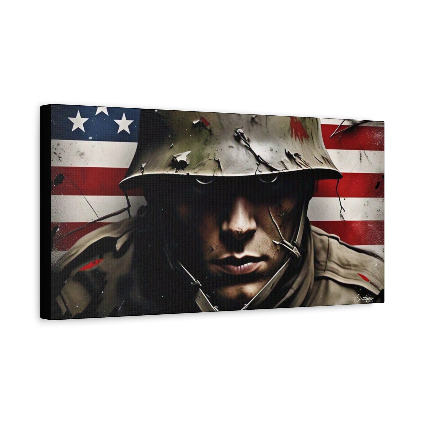 Military-Themed Canvas Art, Military Canvas Print, Wall Art for Veterans, Patriotic Home Decor, Gift for Army, Military Artwork, [...]