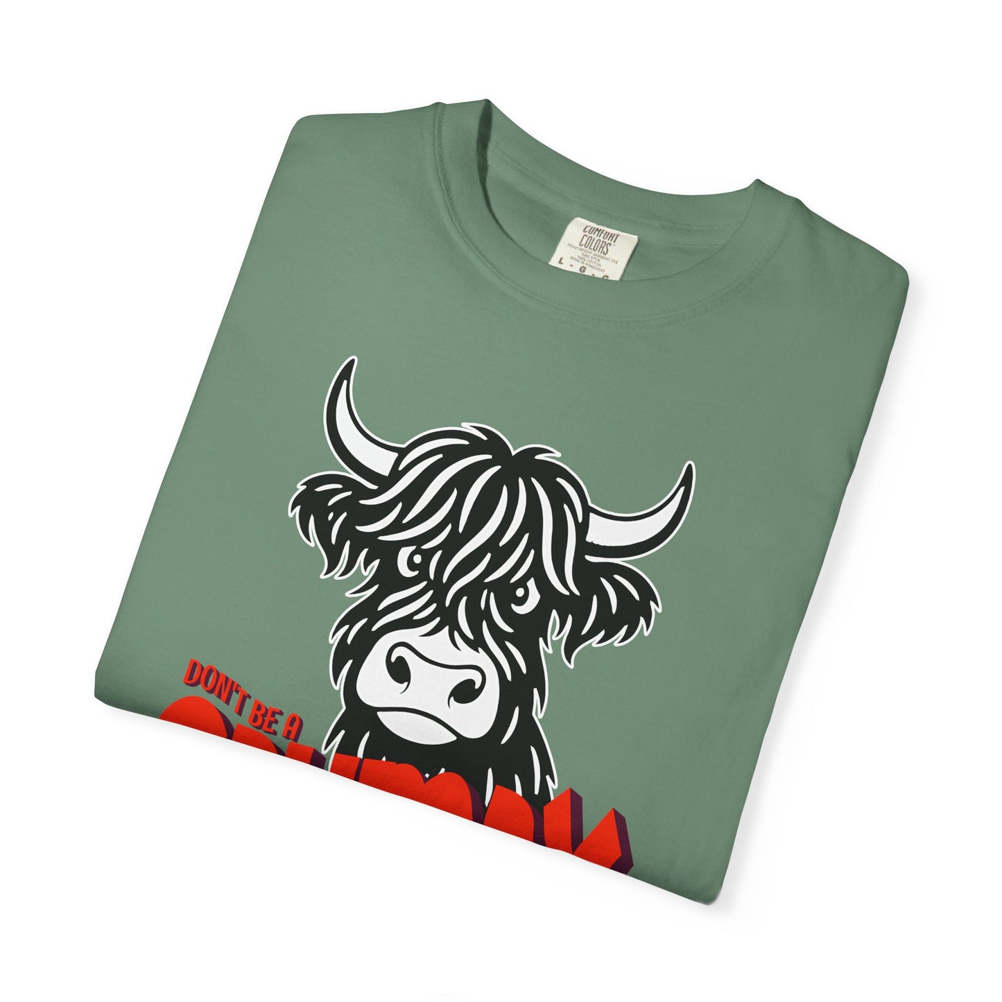 Grumpy Cow T-Shirt — Funny Highland Cow Graphic Tee
