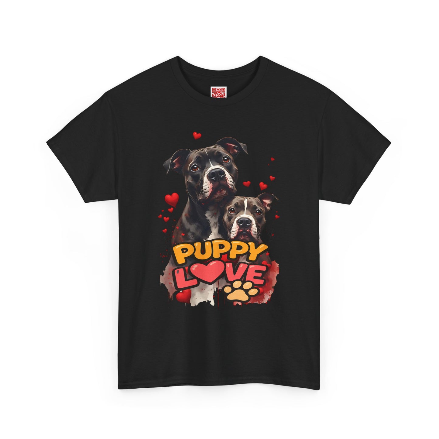 Puppy Love T-Shirt — Cute Dog Hearts Graphic Tee for Dog Lovers